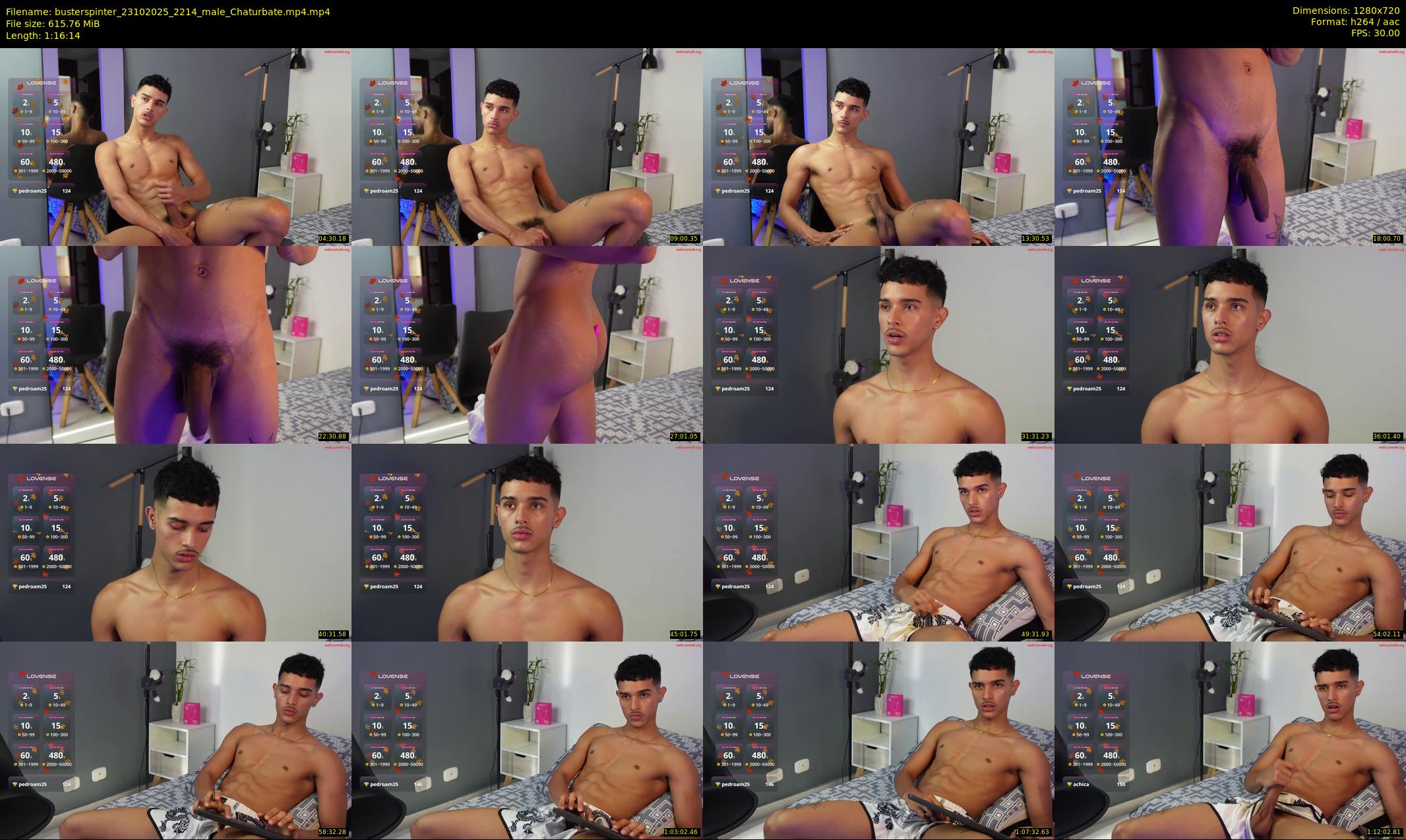 busterspinter — 77 minute Chaturbate male cam show recording, 720p, Oct 23, 2025