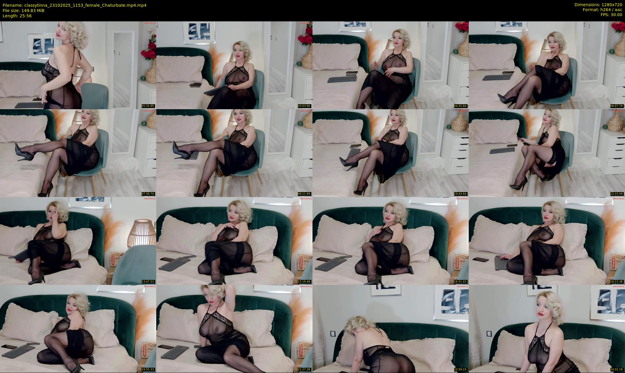 classytinna — 26 minute Chaturbate female cam show recording, 720p, Oct 23, 2025