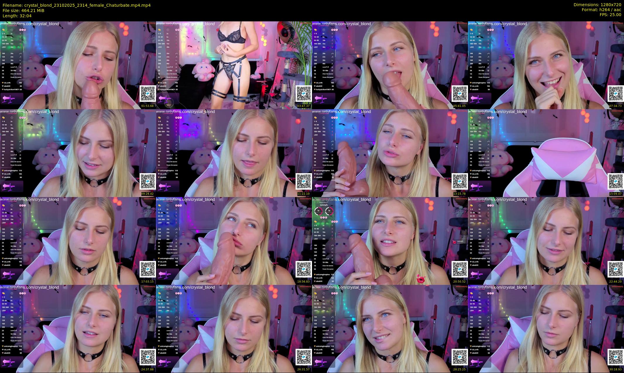 crystal_blond — 33 minute Chaturbate female cam show recording, 720p, Oct 23, 2025