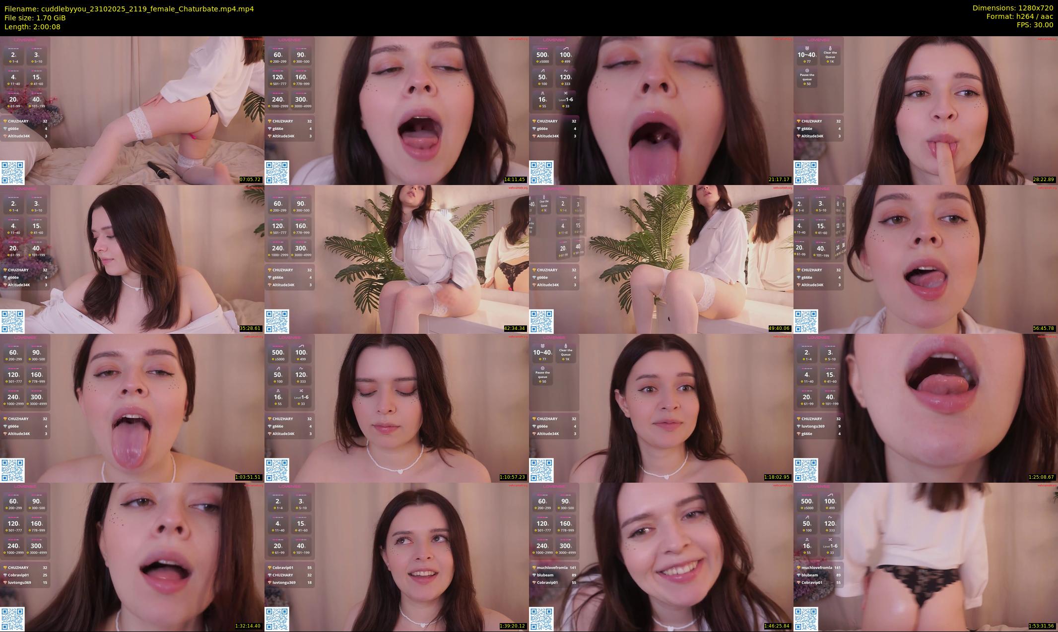 cuddlebyyou — 121 minute Chaturbate female cam show recording, 720p, Oct 23, 2025