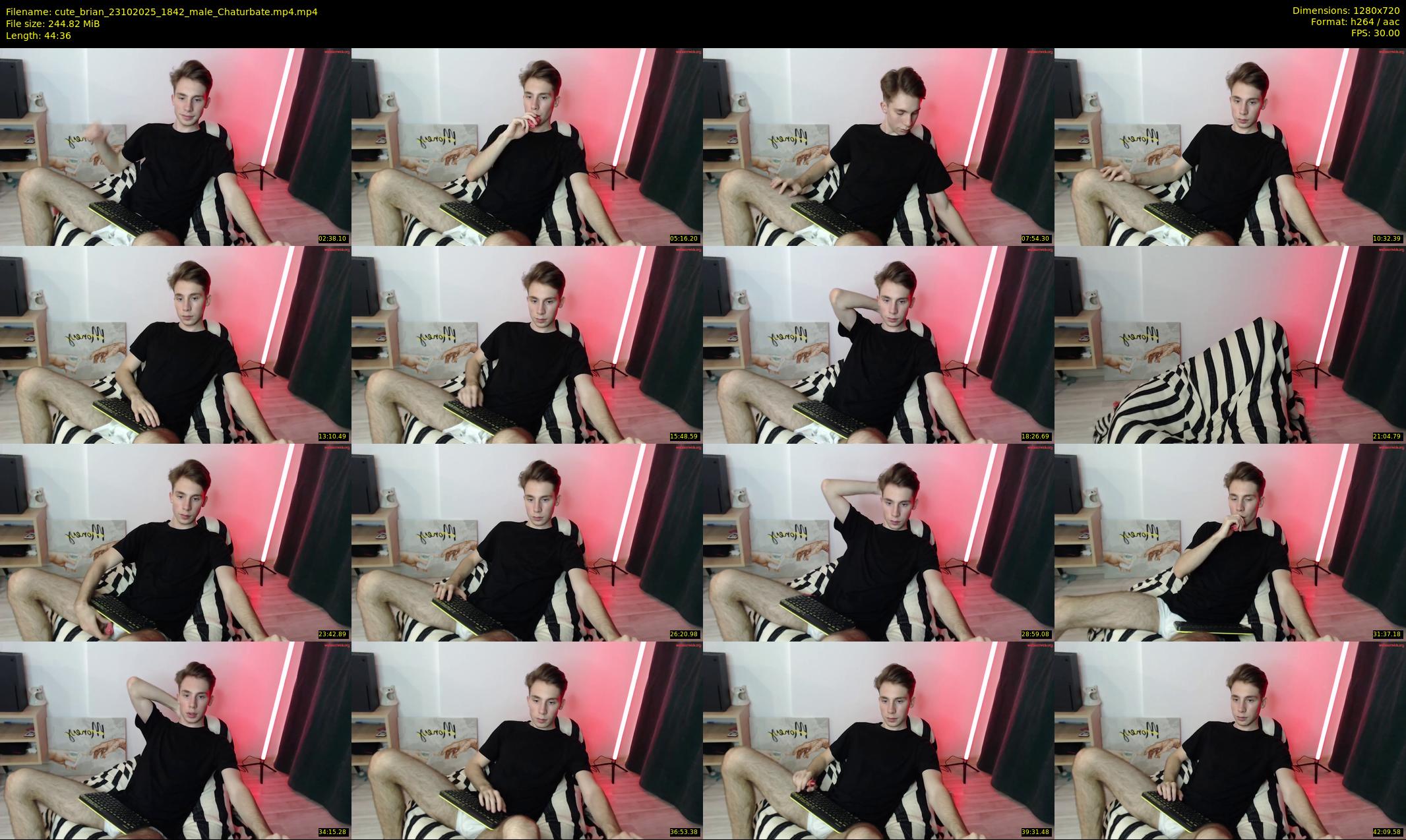 cute_brian — 45 minute Chaturbate male cam show recording, 720p, Oct 23, 2025