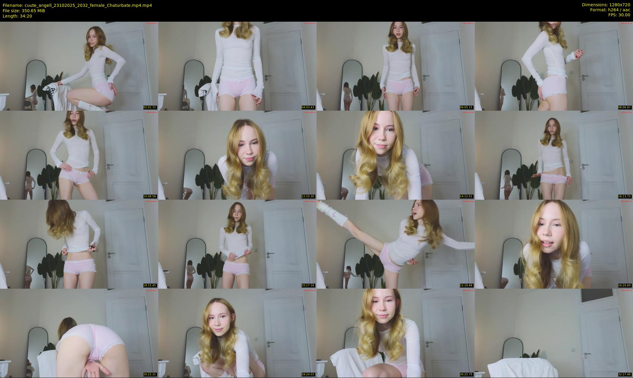 cuute_angell — 35 minute Chaturbate female cam show recording, 720p, Oct 23, 2025