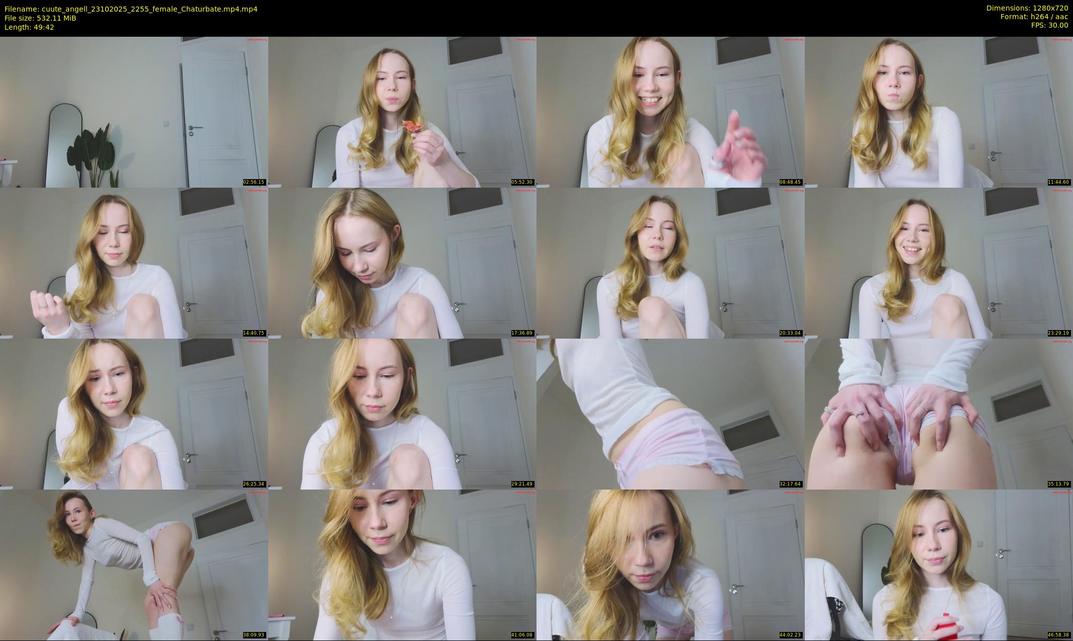 cuute_angell — 50 minute Chaturbate female cam show recording, 720p, Oct 23, 2025