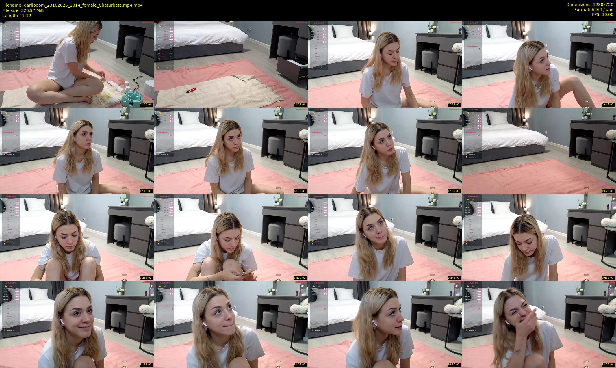 darilboom — 42 minute Chaturbate female cam show recording, 720p, Oct 23, 2025