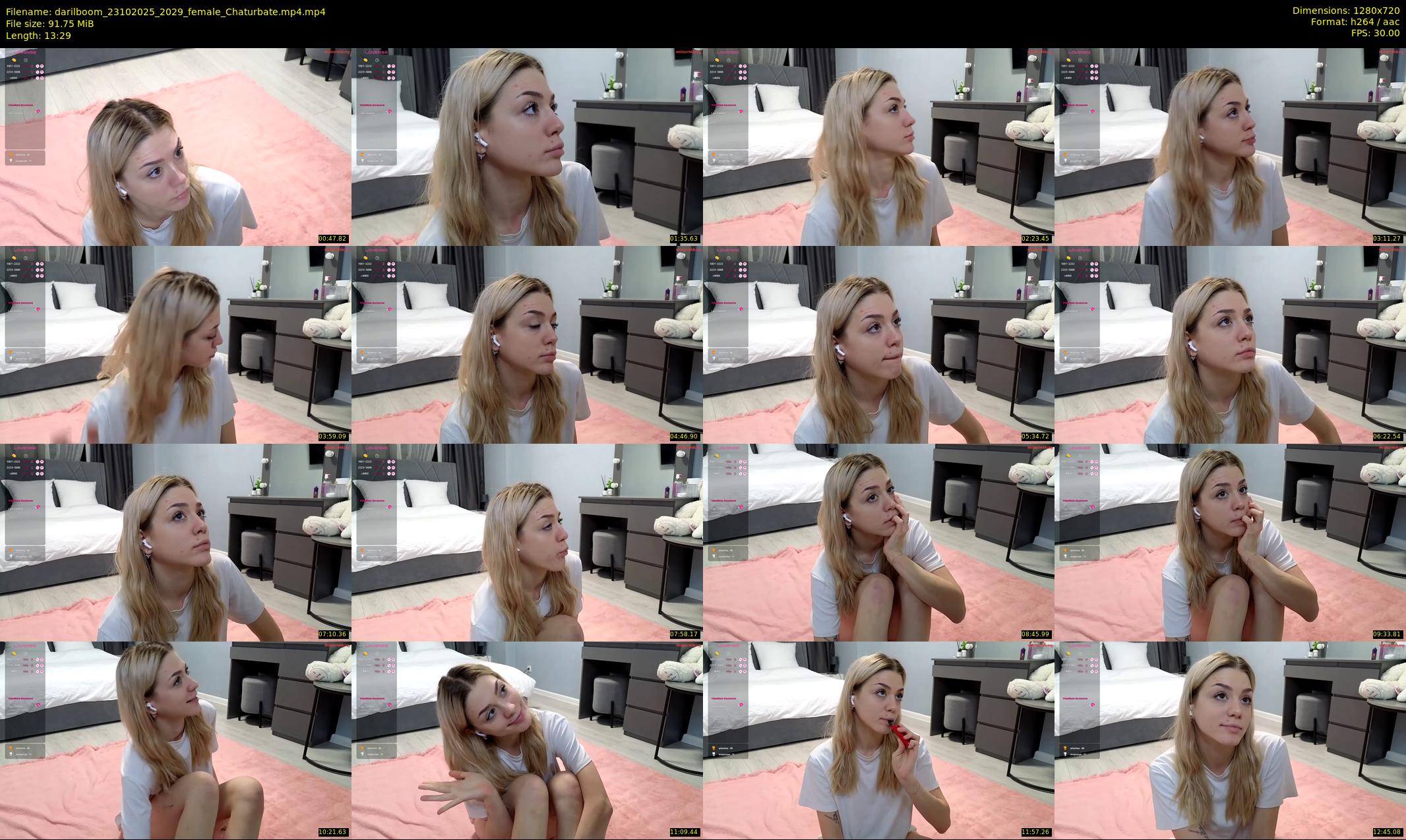 darilboom — 14 minute Chaturbate female cam show recording, 720p, Oct 23, 2025