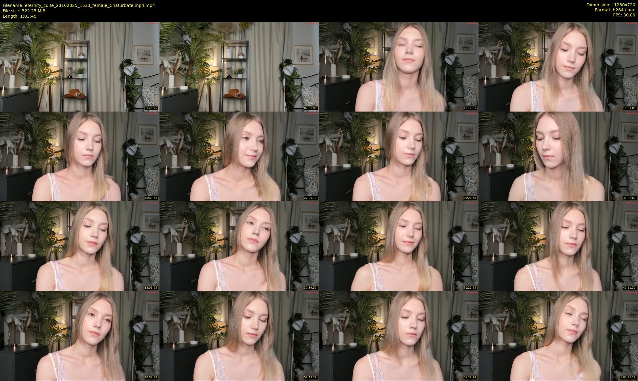 eternity_cuite — 64 minute Chaturbate female cam show recording, 720p, Oct 23, 2025