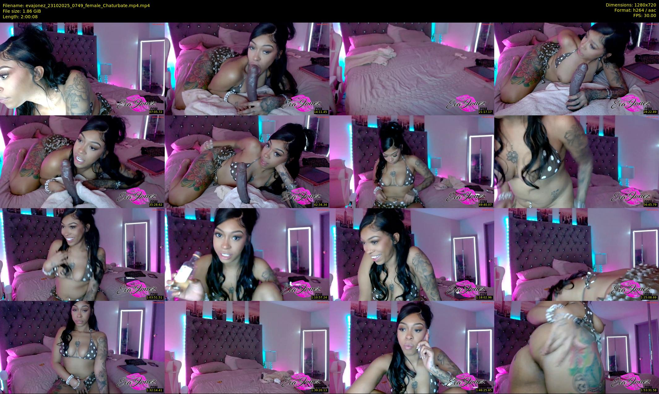 evajonez — 121 minute Chaturbate female cam show recording, 720p, Oct 23, 2025