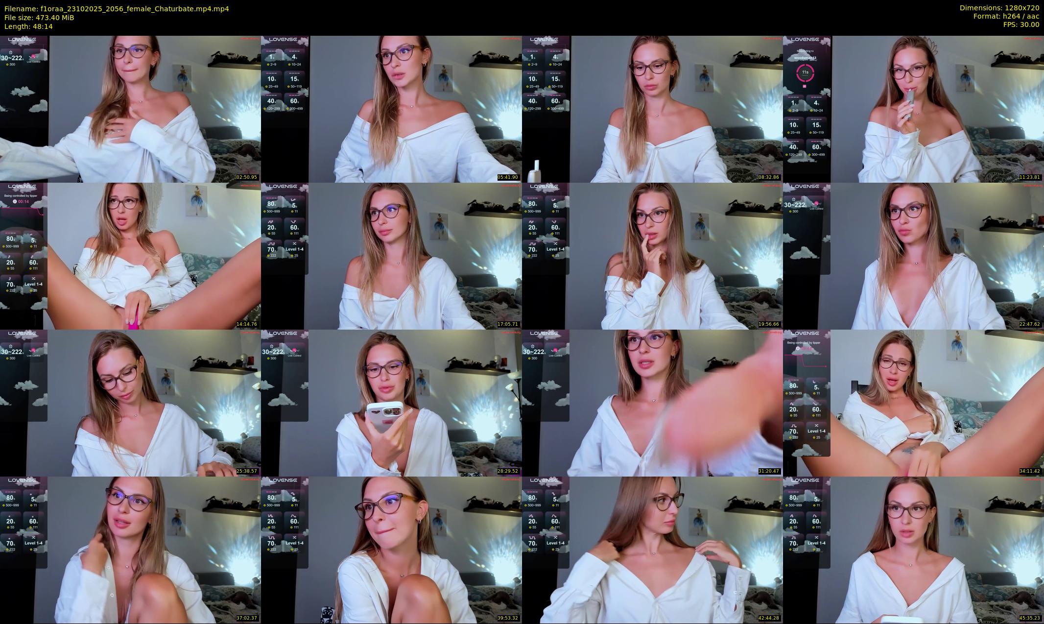 f1oraa — 49 minute Chaturbate female cam show recording, 720p, Oct 23, 2025
