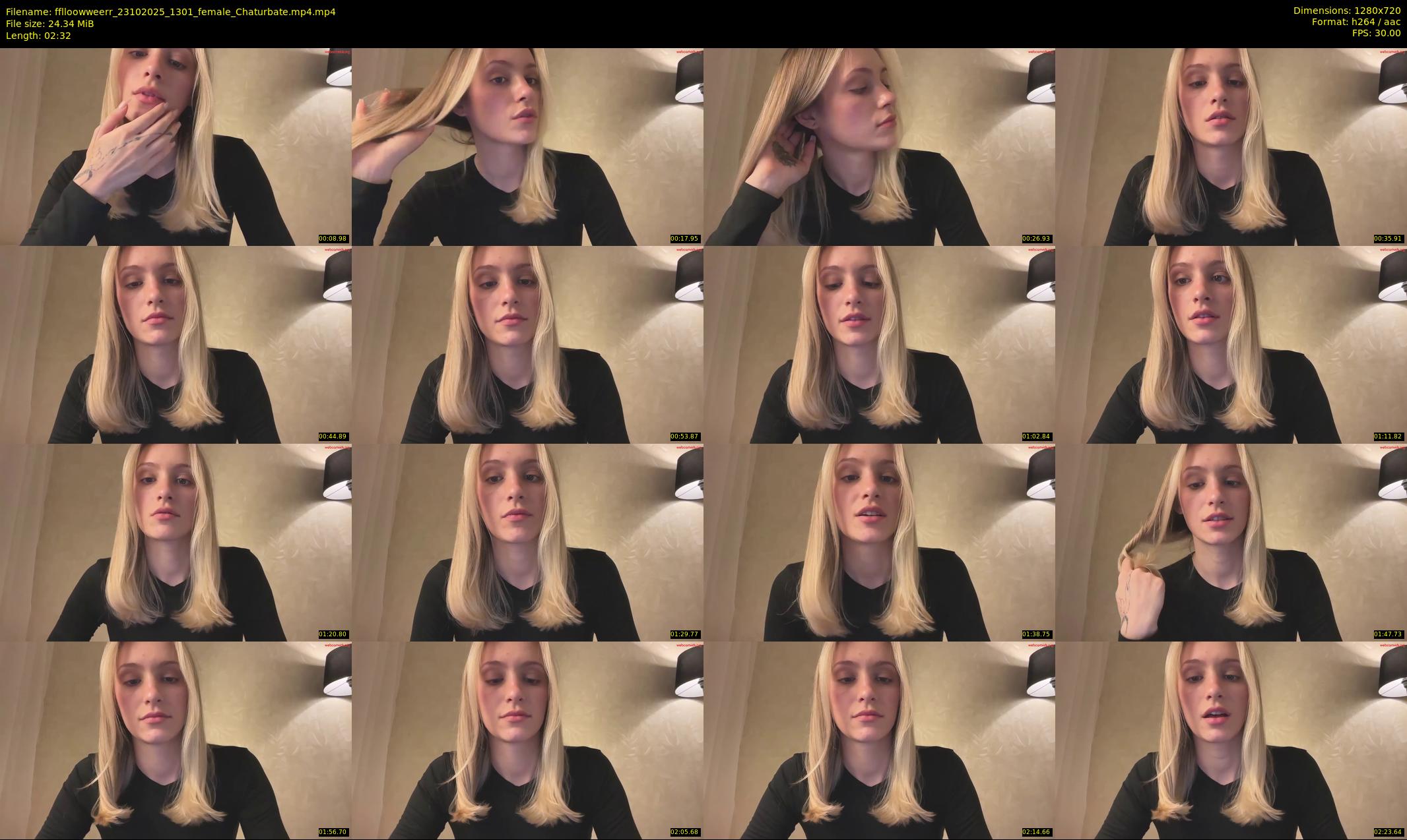 fflloowweerr — 3 minute Chaturbate couple cam show recording, 720p, Oct 23, 2025