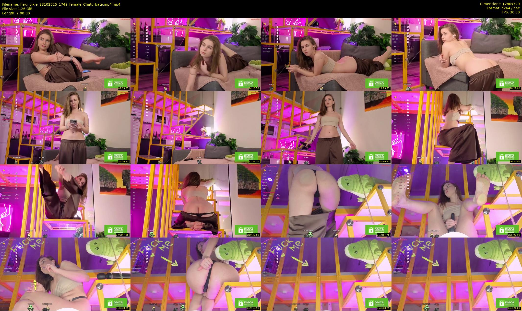 flexi_pixie — 120 minute Chaturbate female cam show recording, 720p, Oct 23, 2025