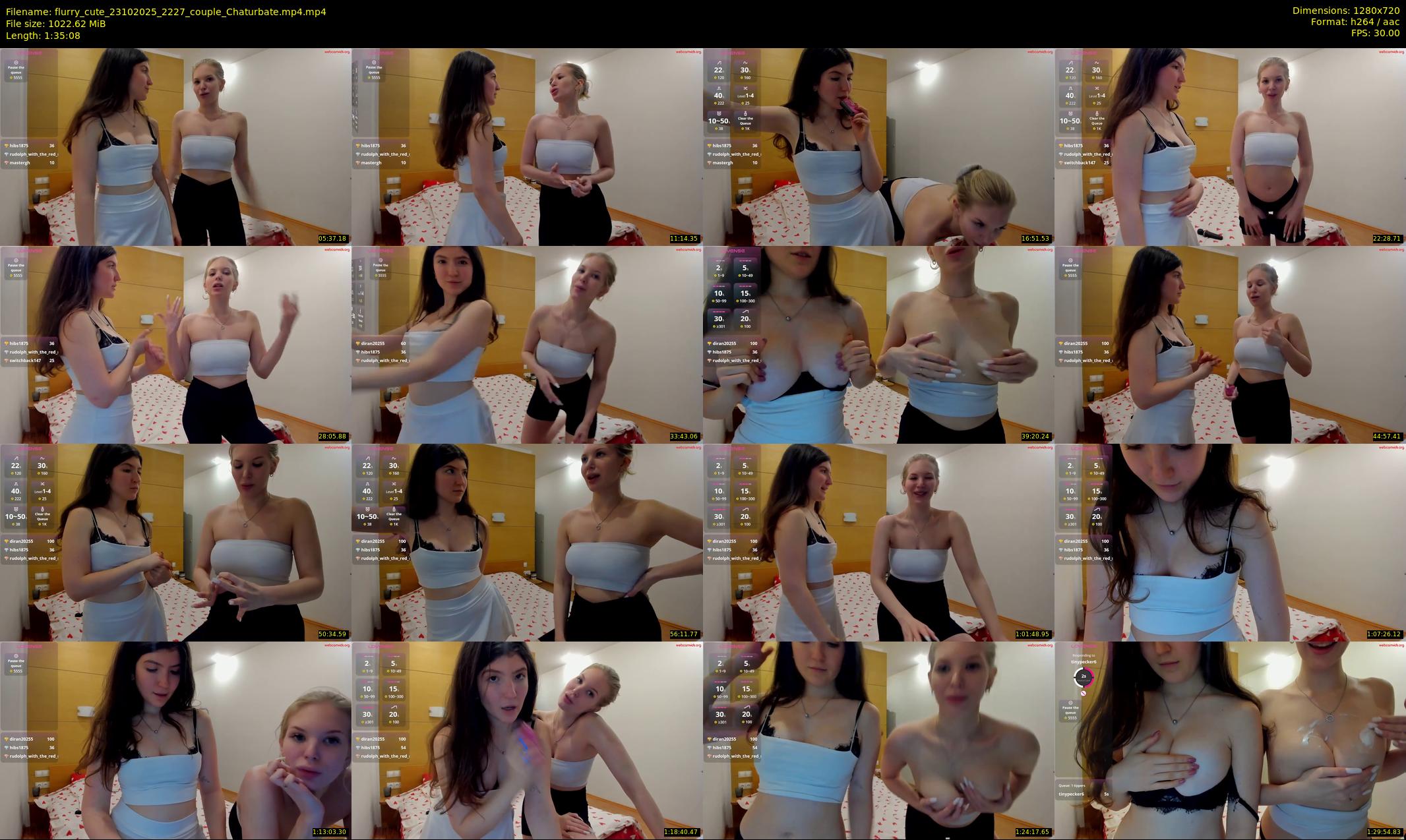 flurry_cute — 96 minute Chaturbate couple cam show recording, 720p, Oct 23, 2025