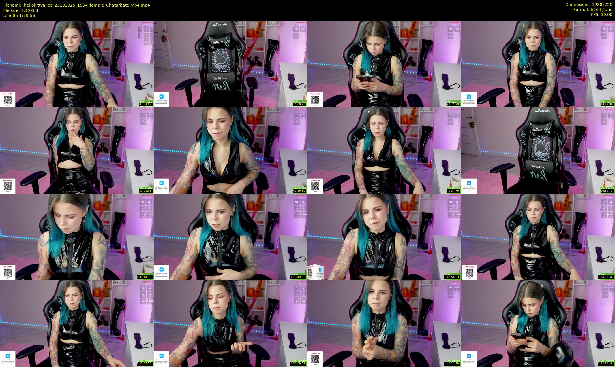 hellokittyalice — 120 minute Chaturbate female cam show recording, 720p, Oct 23, 2025