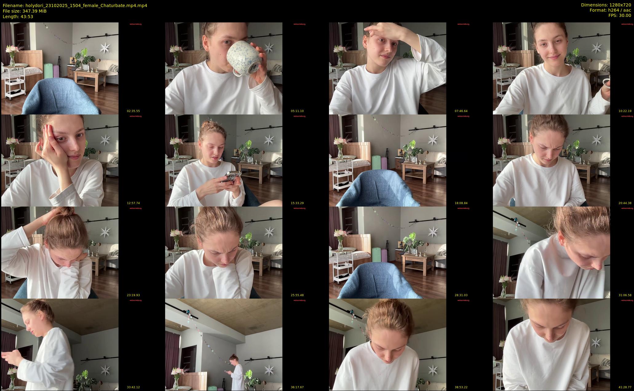 holydori — 44 minute Chaturbate female cam show recording, 720p, Oct 23, 2025