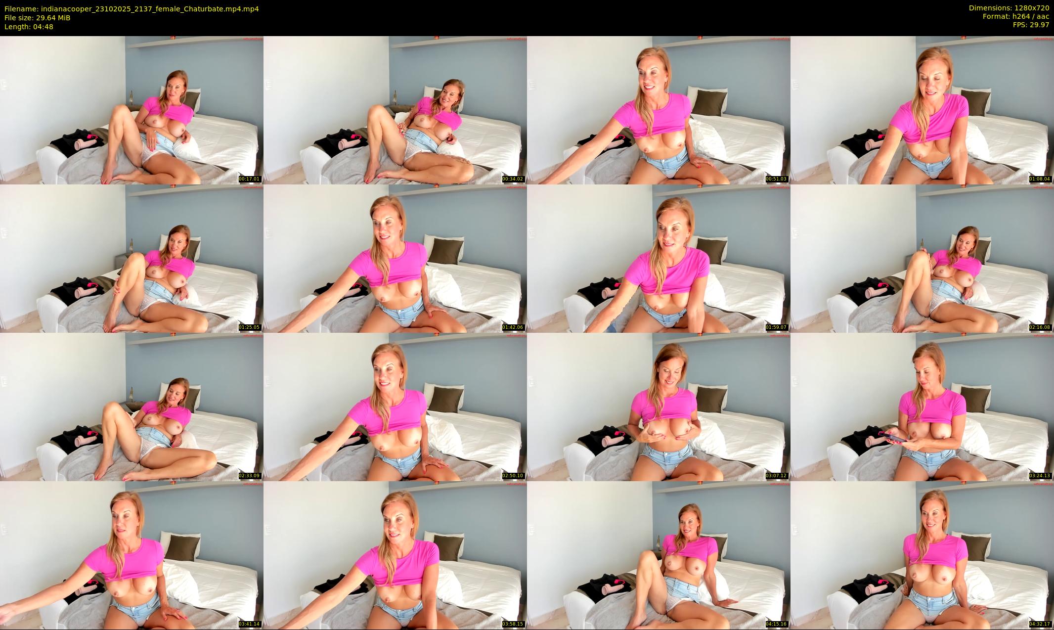 indianacooper — 5 minute Chaturbate female cam show recording, 720p, Oct 23, 2025