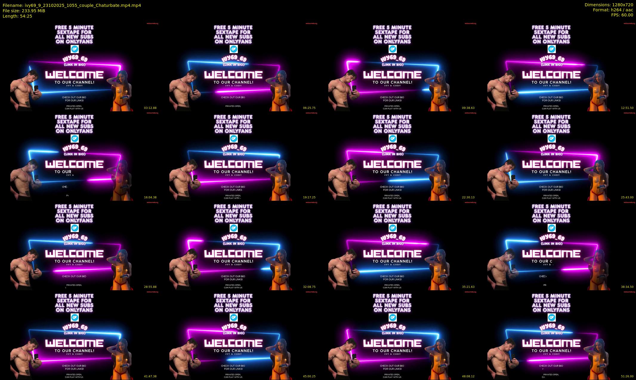 ivy69_9 — 55 minute Chaturbate couple cam show recording, 720p, Oct 23, 2025