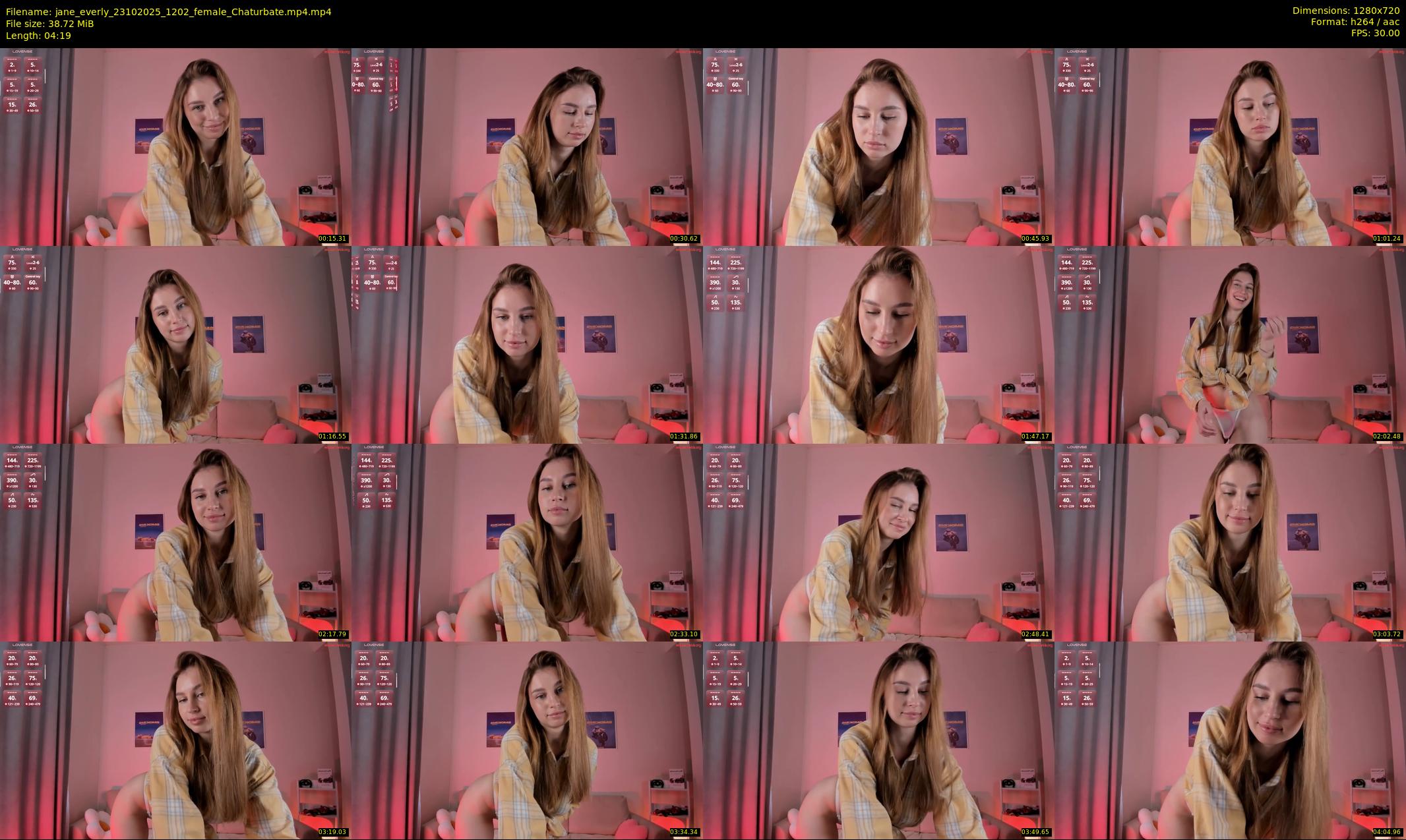 jane_everly — 5 minute Chaturbate female cam show recording, 720p, Oct 23, 2025