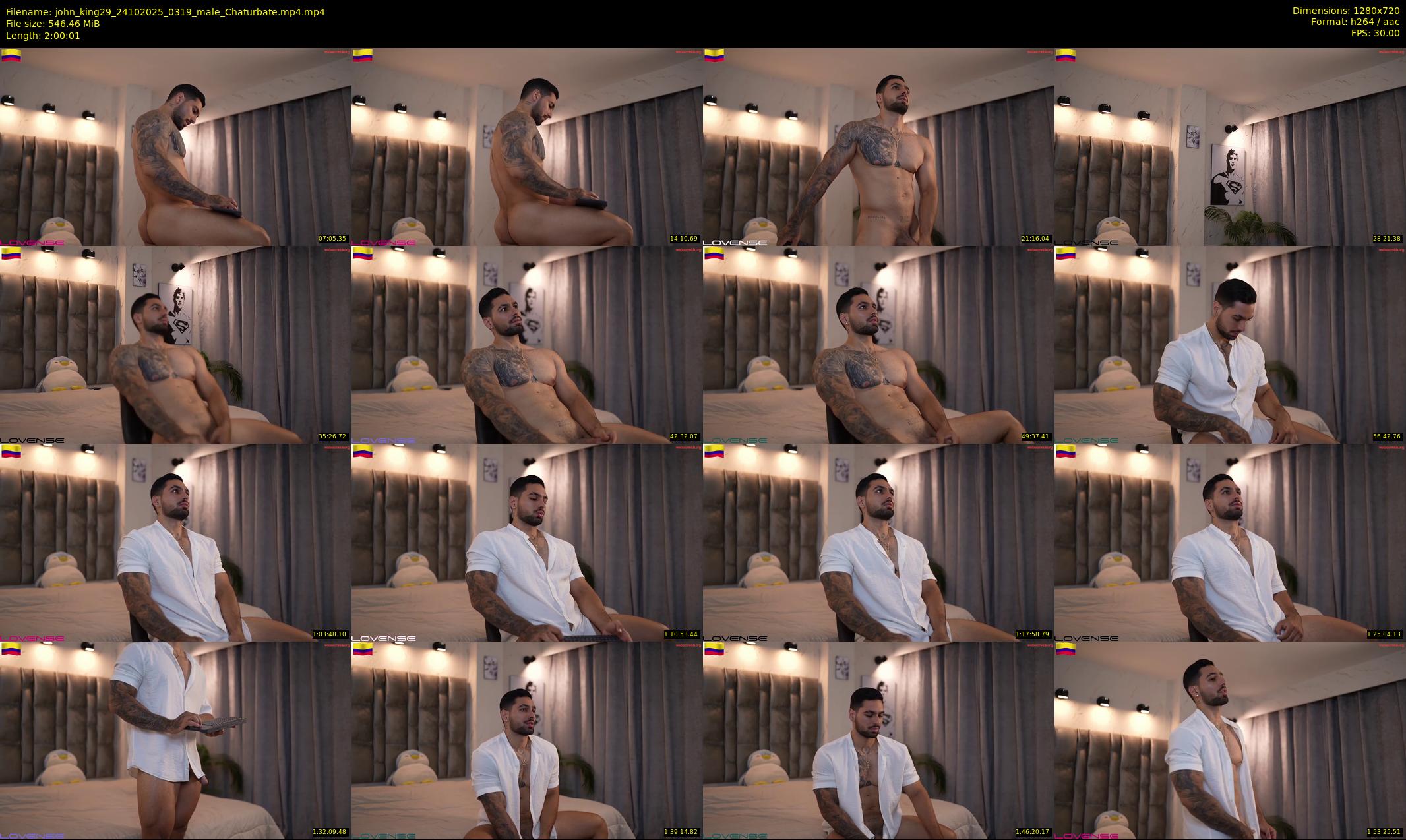 john_king29 — 121 minute Chaturbate male cam show recording, 720p, Oct 24, 2025
