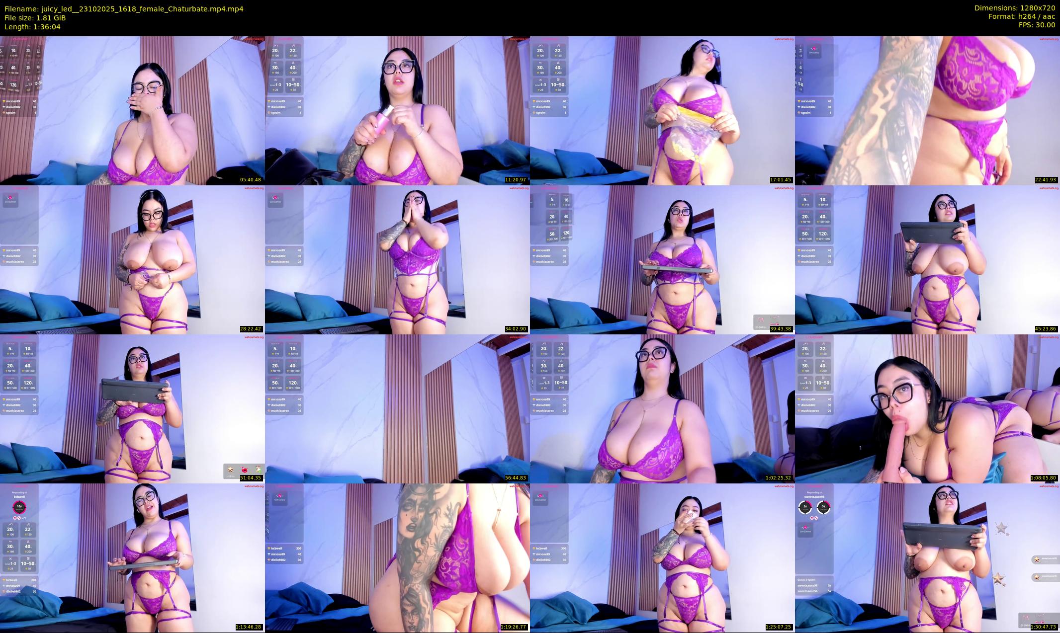 juicy_led_ — 97 minute Chaturbate female cam show recording, 720p, Oct 23, 2025