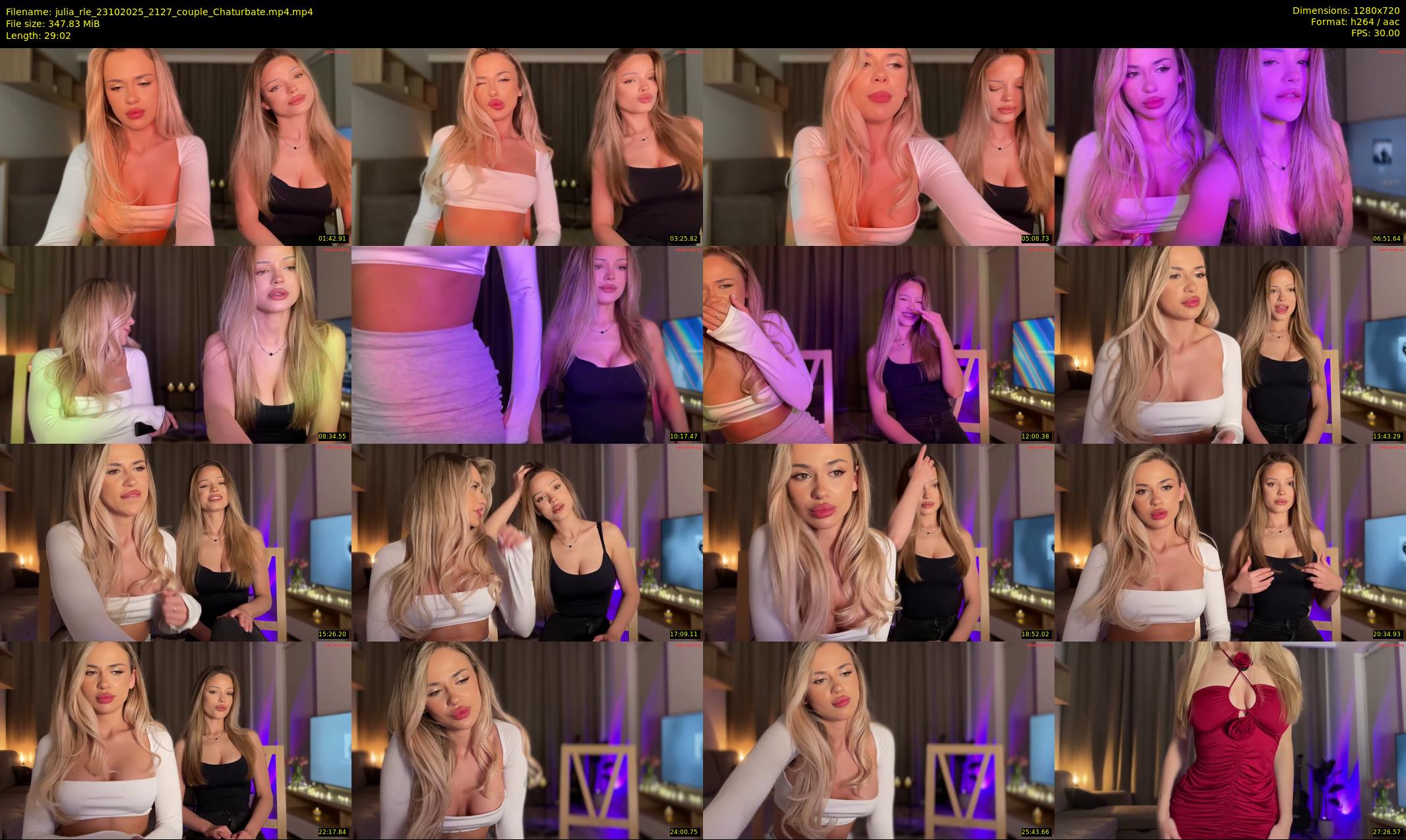 julia_rle — 30 minute Chaturbate female cam show recording, 720p, Oct 23, 2025