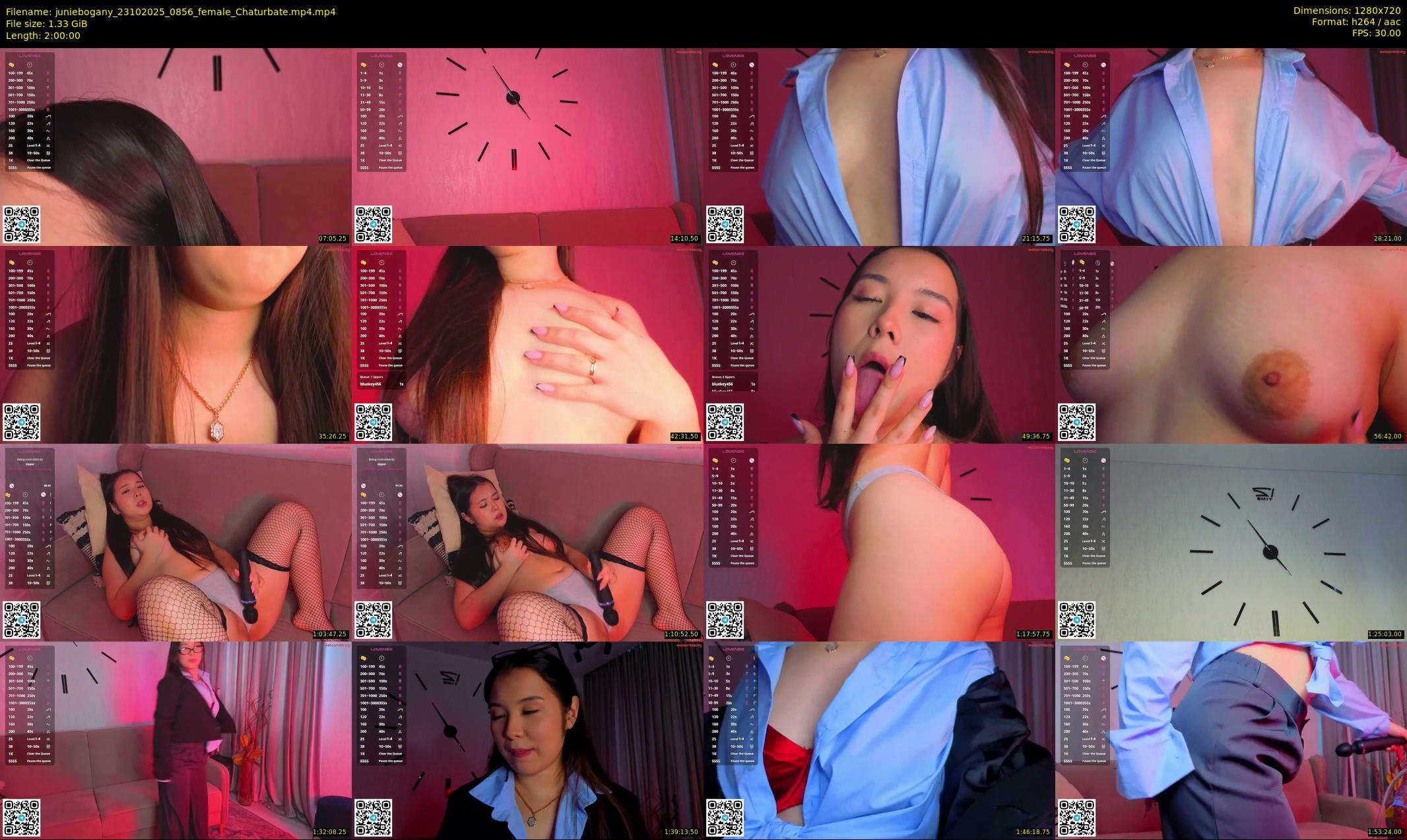 juniebogany — 120 minute Chaturbate female cam show recording, 720p, Oct 23, 2025