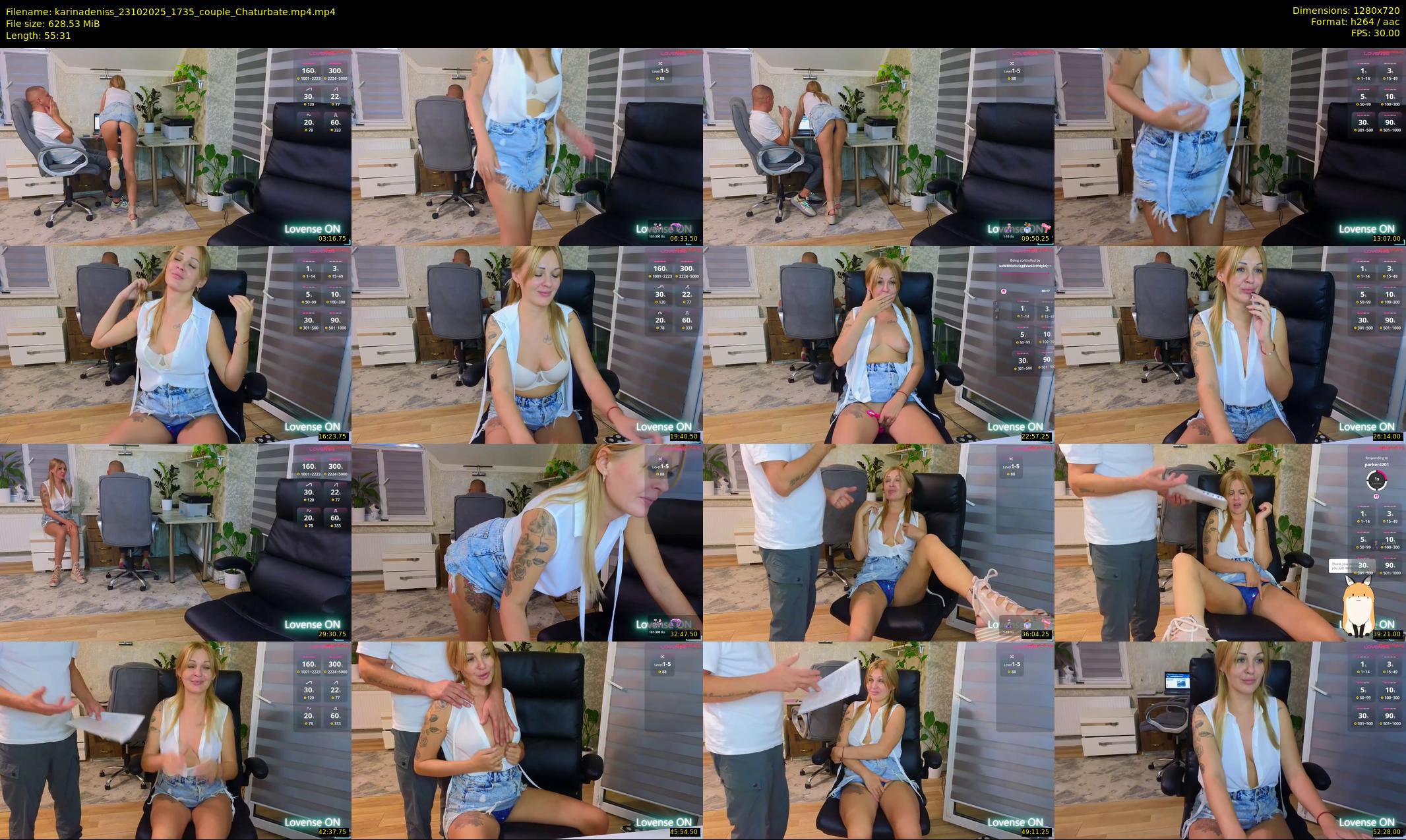 karinadeniss — 56 minute Chaturbate couple cam show recording, 720p, Oct 23, 2025