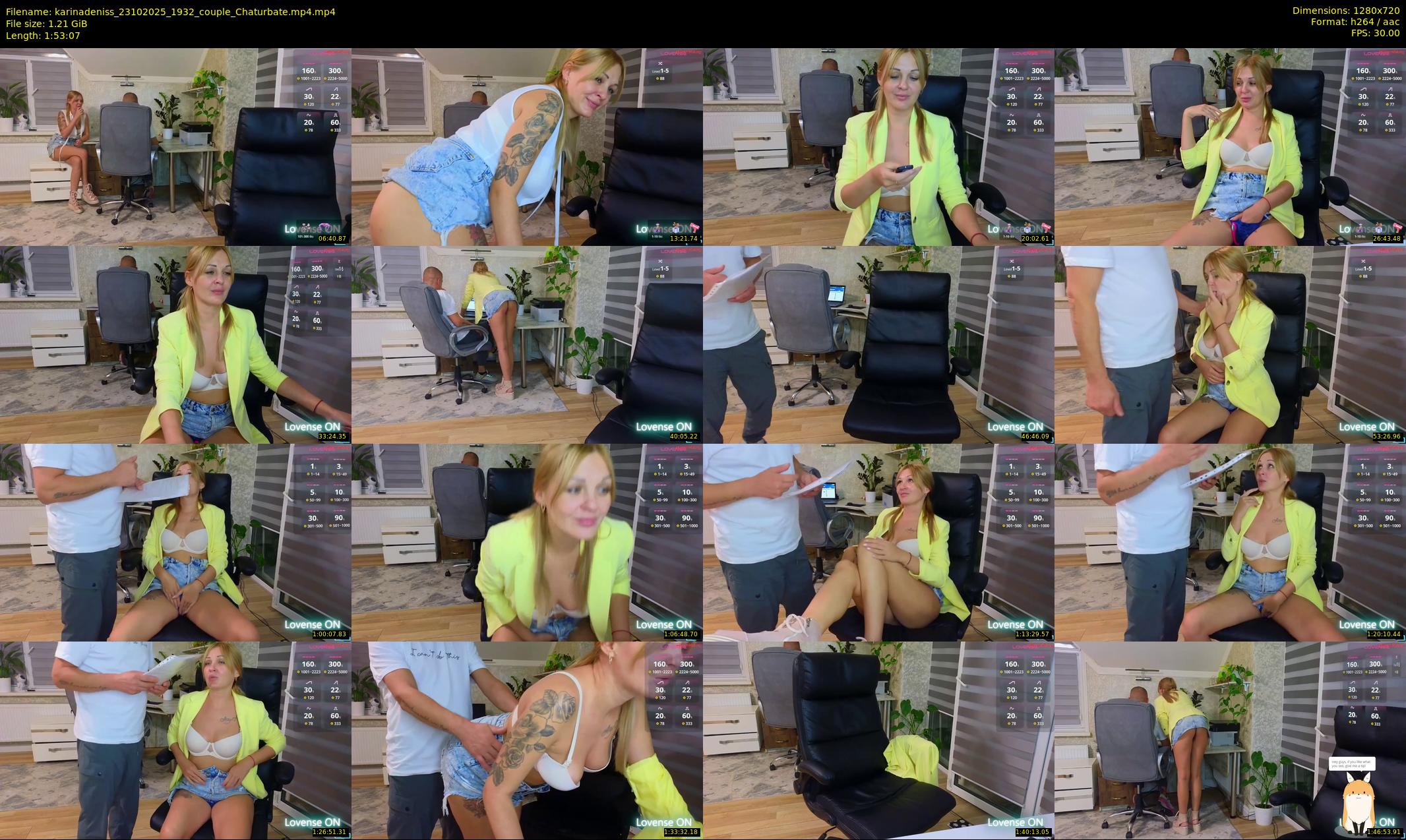 karinadeniss — 114 minute Chaturbate couple cam show recording, 720p, Oct 23, 2025