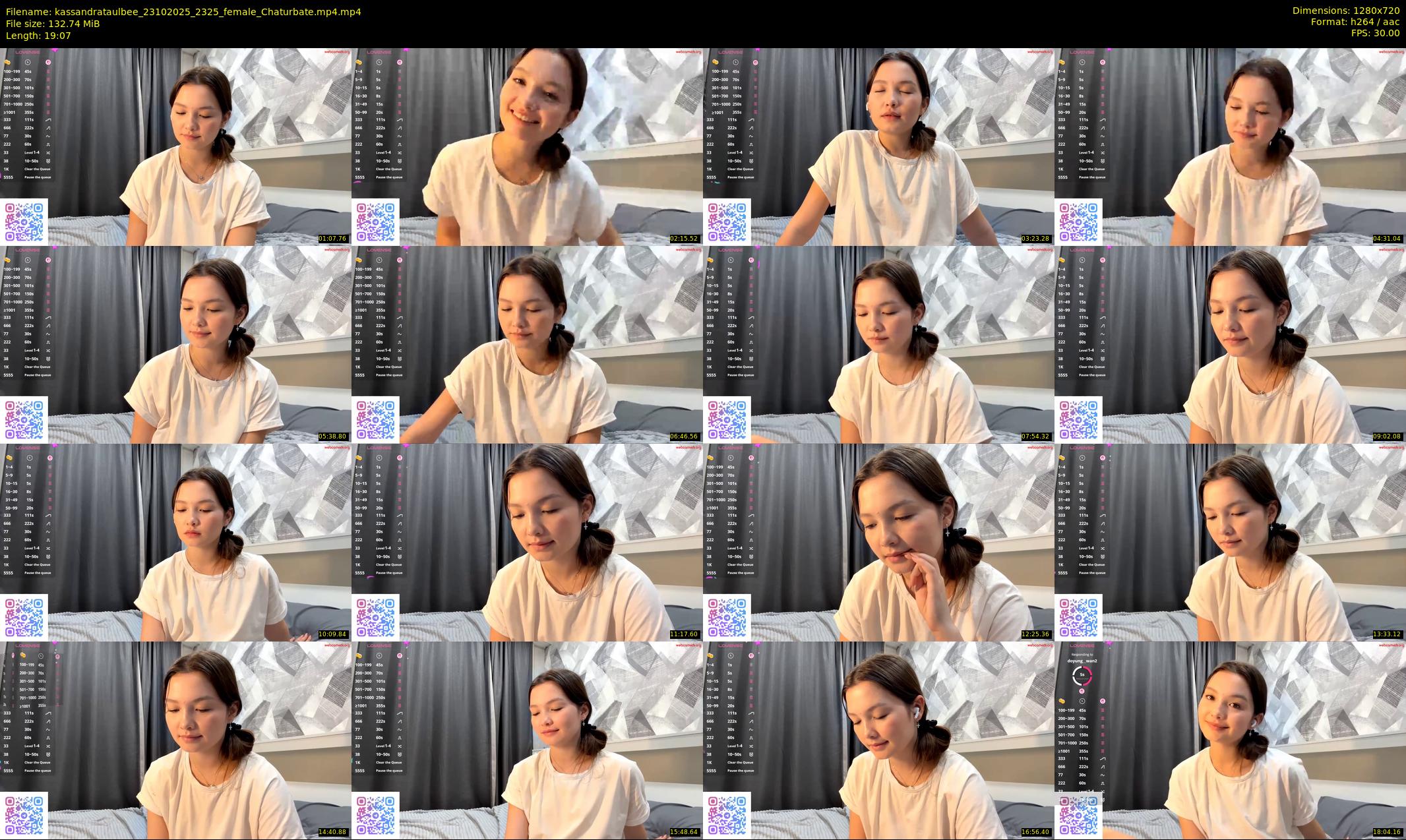 kassandrataulbee — 20 minute Chaturbate female cam show recording, 720p, Oct 23, 2025