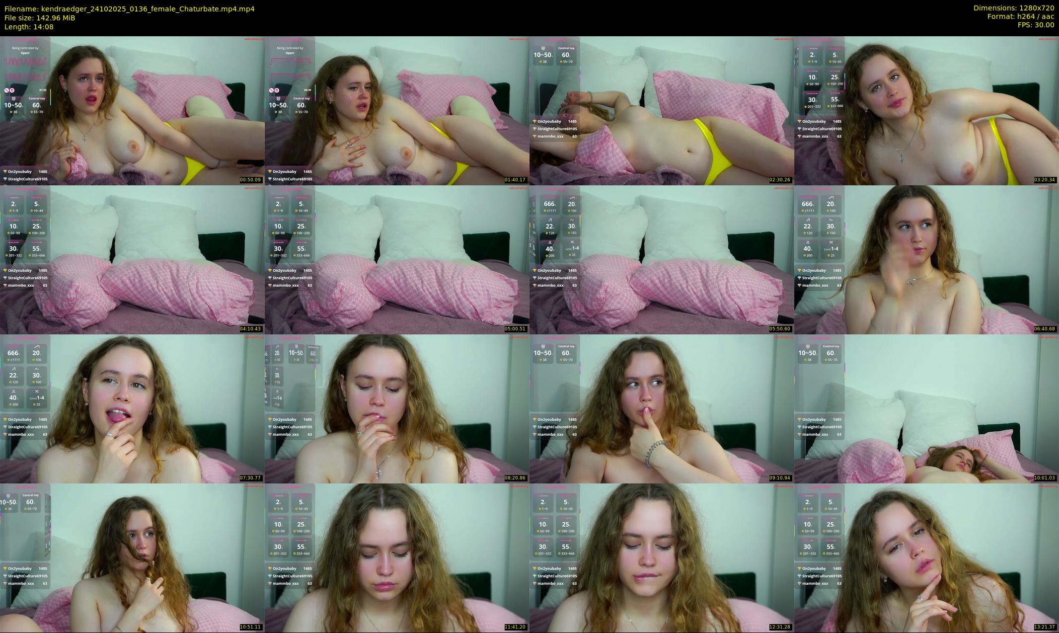 kendraedger — 15 minute Chaturbate female cam show recording, 720p, Oct 24, 2025