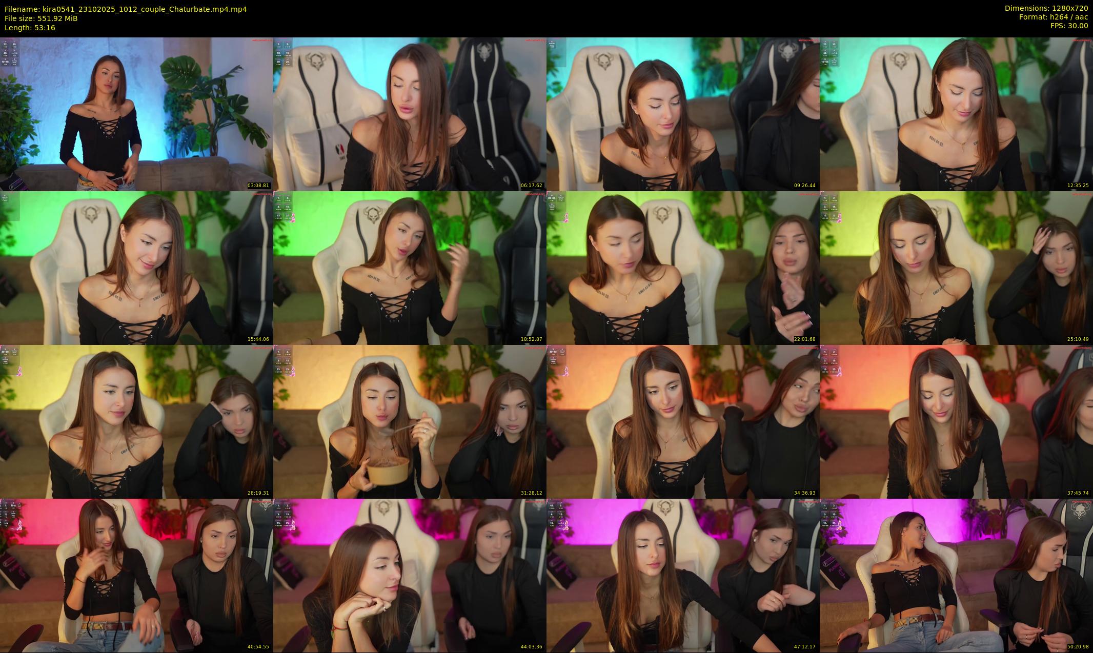 kira0541 — 54 minute Chaturbate couple cam show recording, 720p, Oct 23, 2025