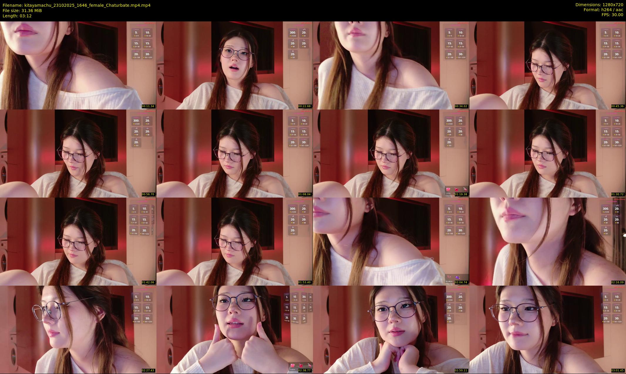 kitayamachu — 4 minute Chaturbate female cam show recording, 720p, Oct 23, 2025