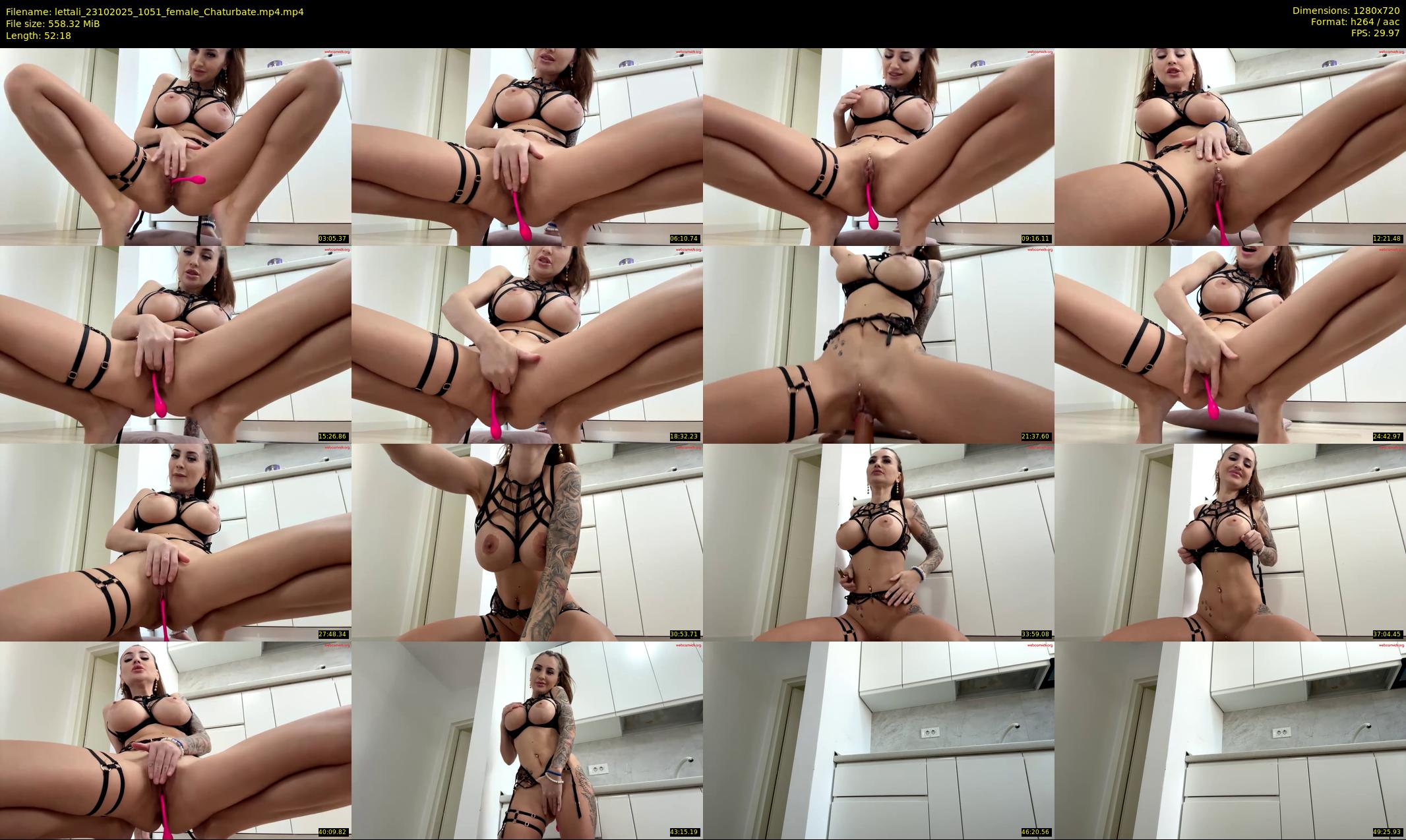 lettali — 53 minute Chaturbate female cam show recording, 720p, Oct 23, 2025