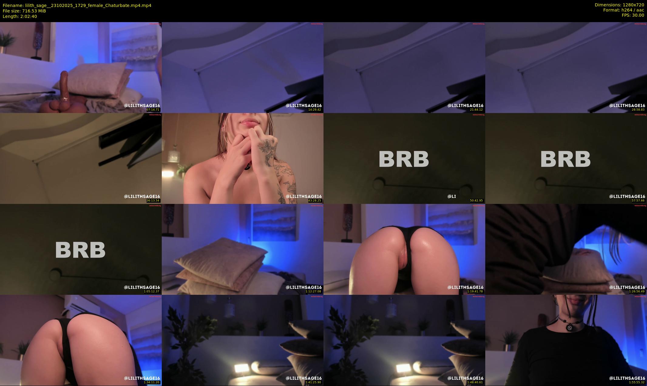 lilith_sage_ — 123 minute Chaturbate female cam show recording, 720p, Oct 23, 2025