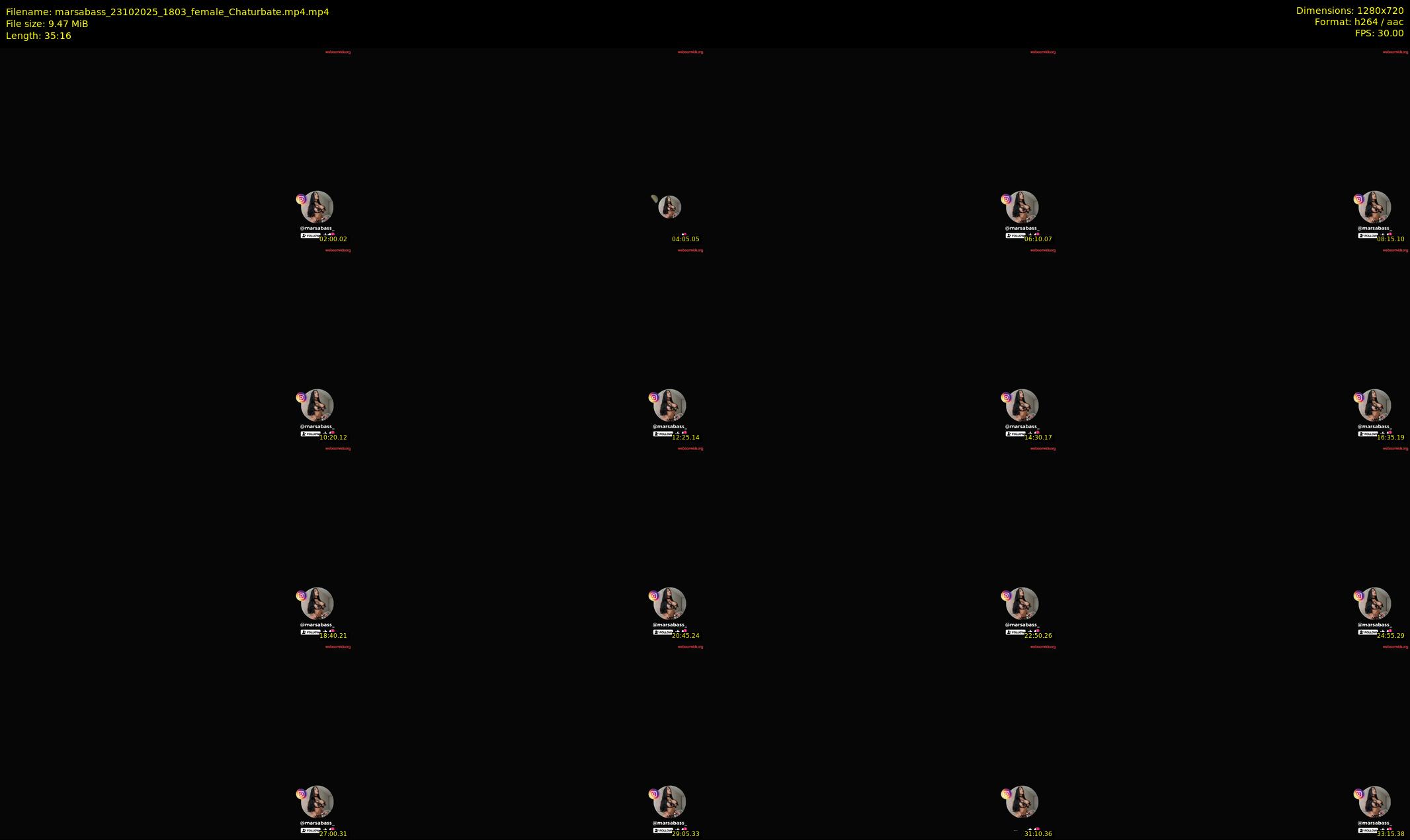 marsabass — 36 minute Chaturbate female cam show recording, 720p, Oct 23, 2025