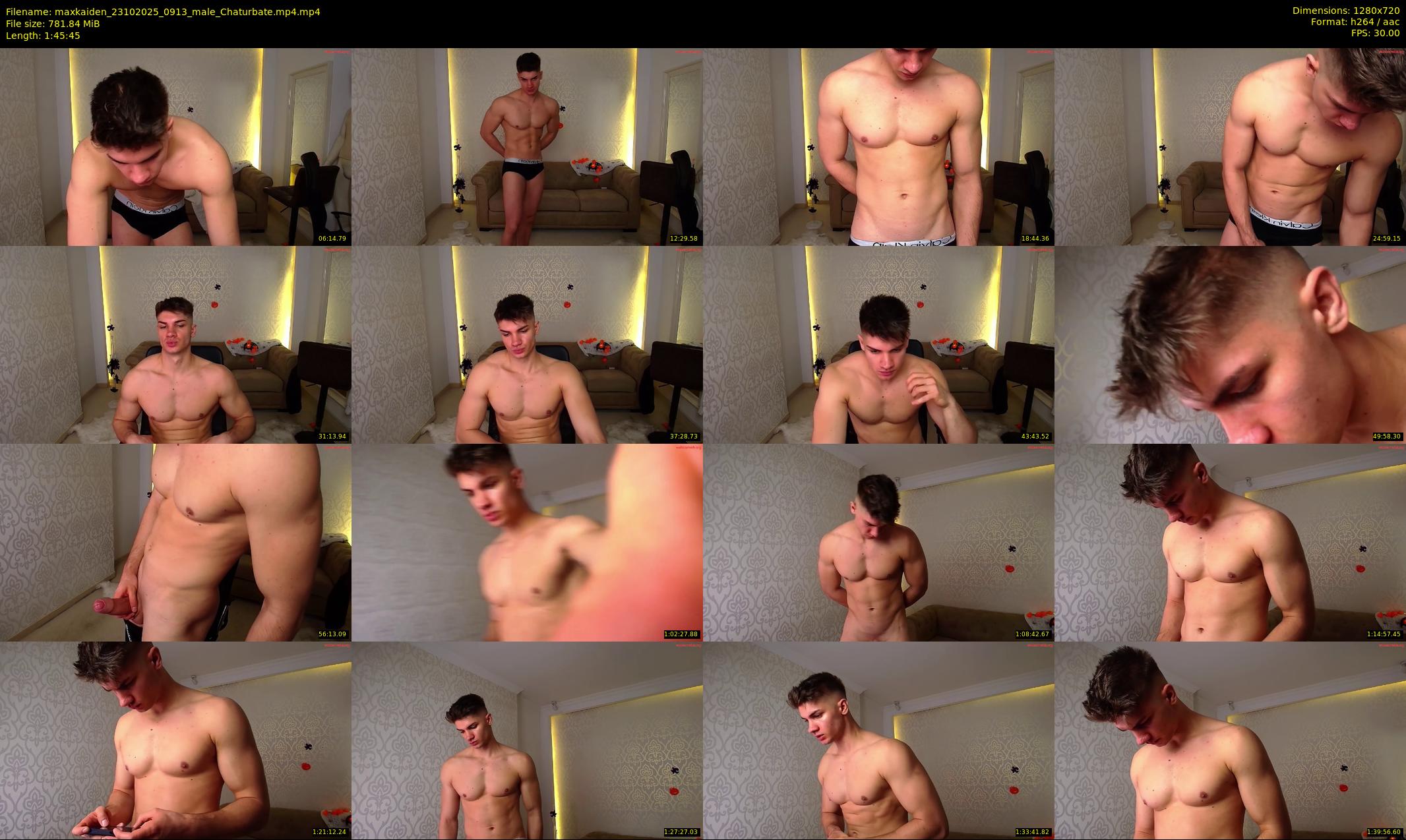 maxkaiden — 106 minute Chaturbate male cam show recording, 720p, Oct 23, 2025
