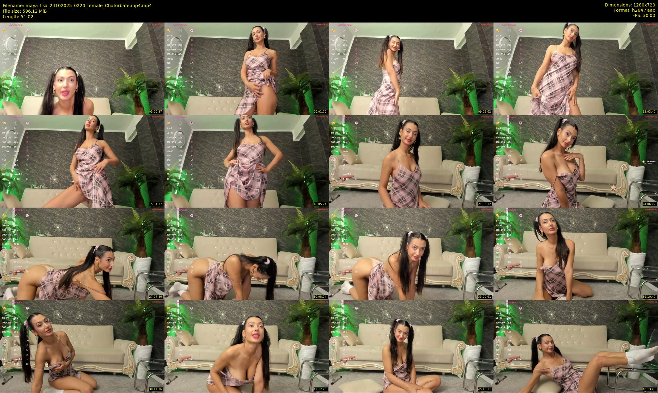 maya_lisa — 52 minute Chaturbate female cam show recording, 720p, Oct 24, 2025