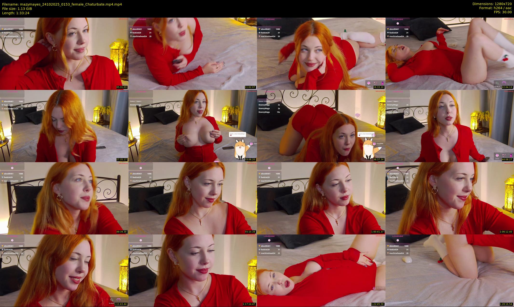 mazymayes — 94 minute Chaturbate female cam show recording, 720p, Oct 24, 2025