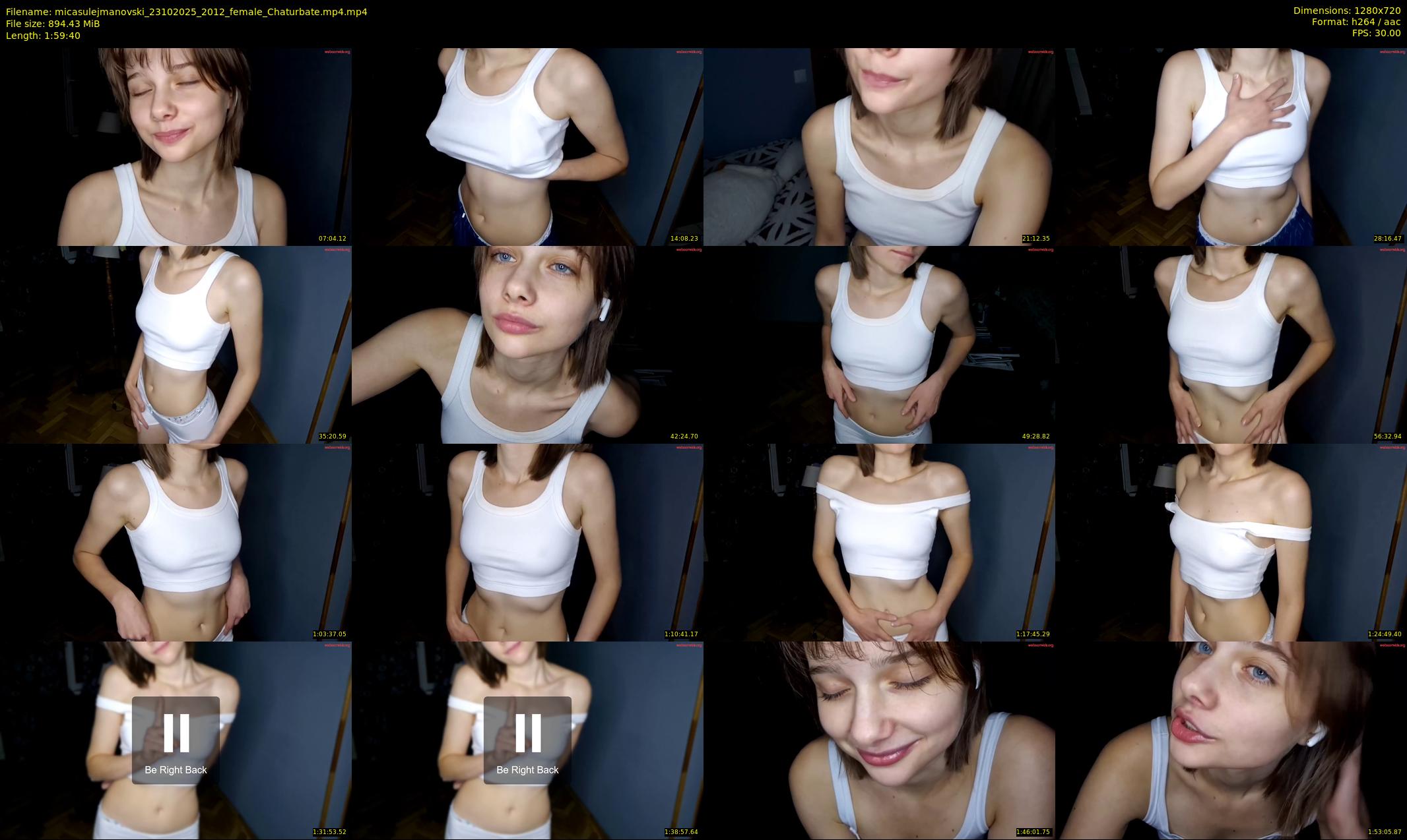 micasulejmanovski — 120 minute Chaturbate female cam show recording, 720p, Oct 23, 2025