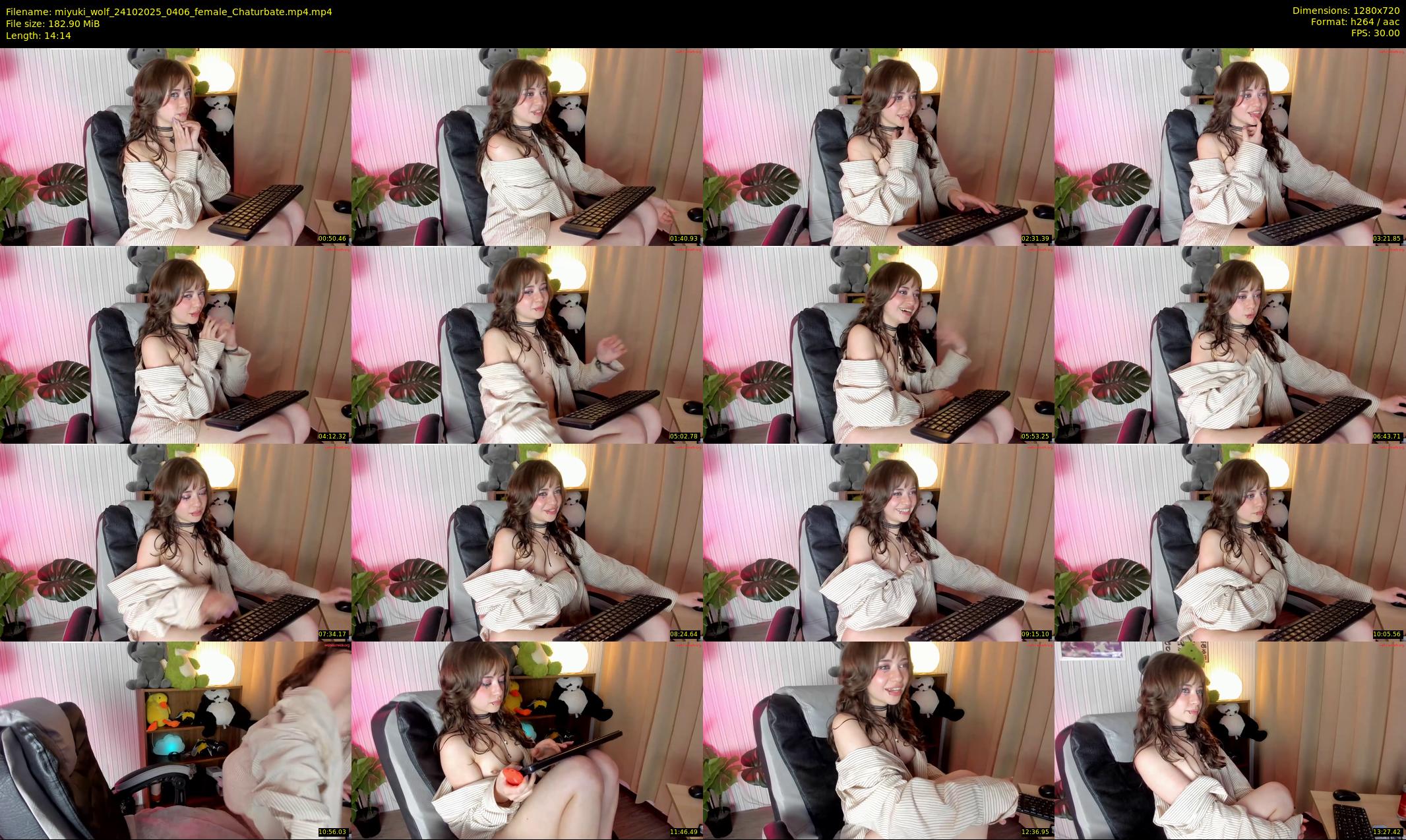 miyuki_wolf — 15 minute Chaturbate female cam show recording, 720p, Oct 24, 2025