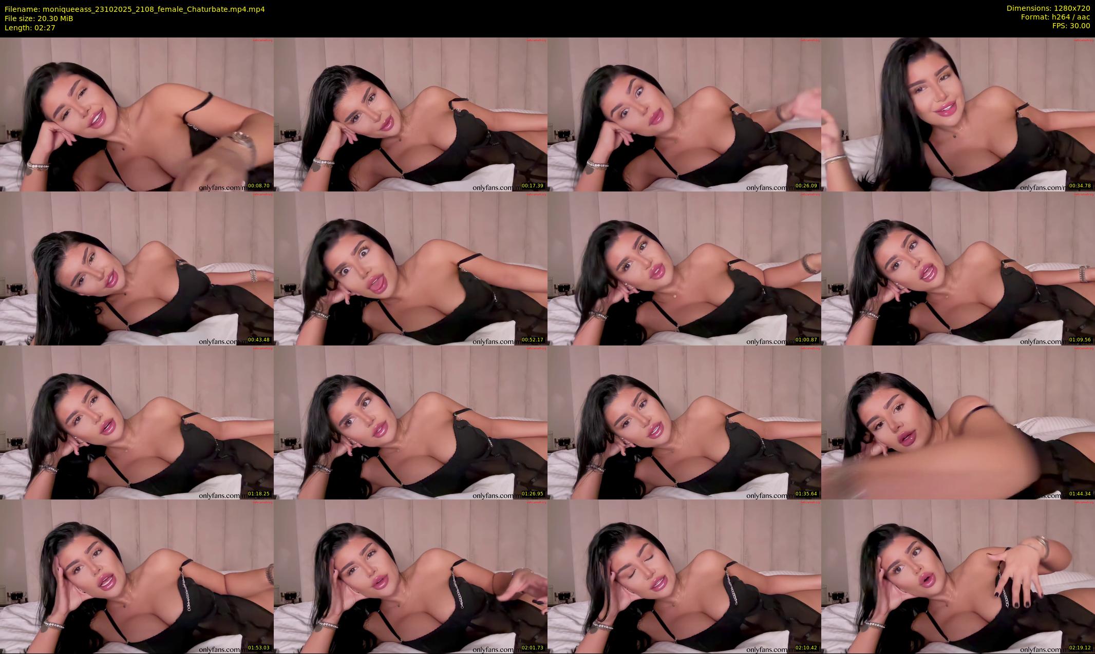 moniqueeass — 3 minute Chaturbate female cam show recording, 720p, Oct 23, 2025