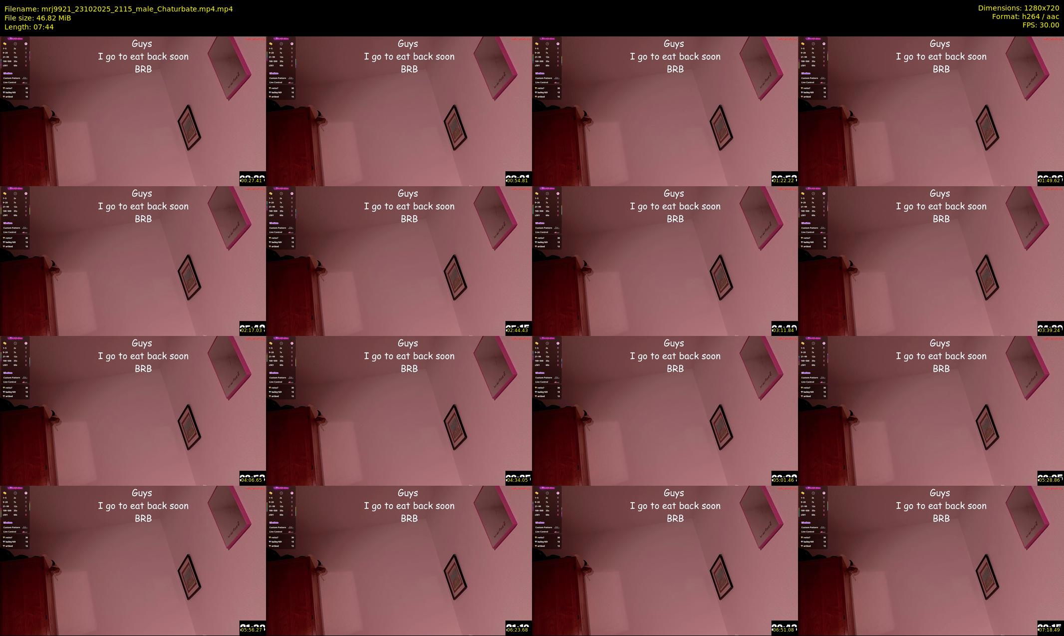 mrj9921 — 8 minute Chaturbate male cam show recording, 720p, Oct 23, 2025