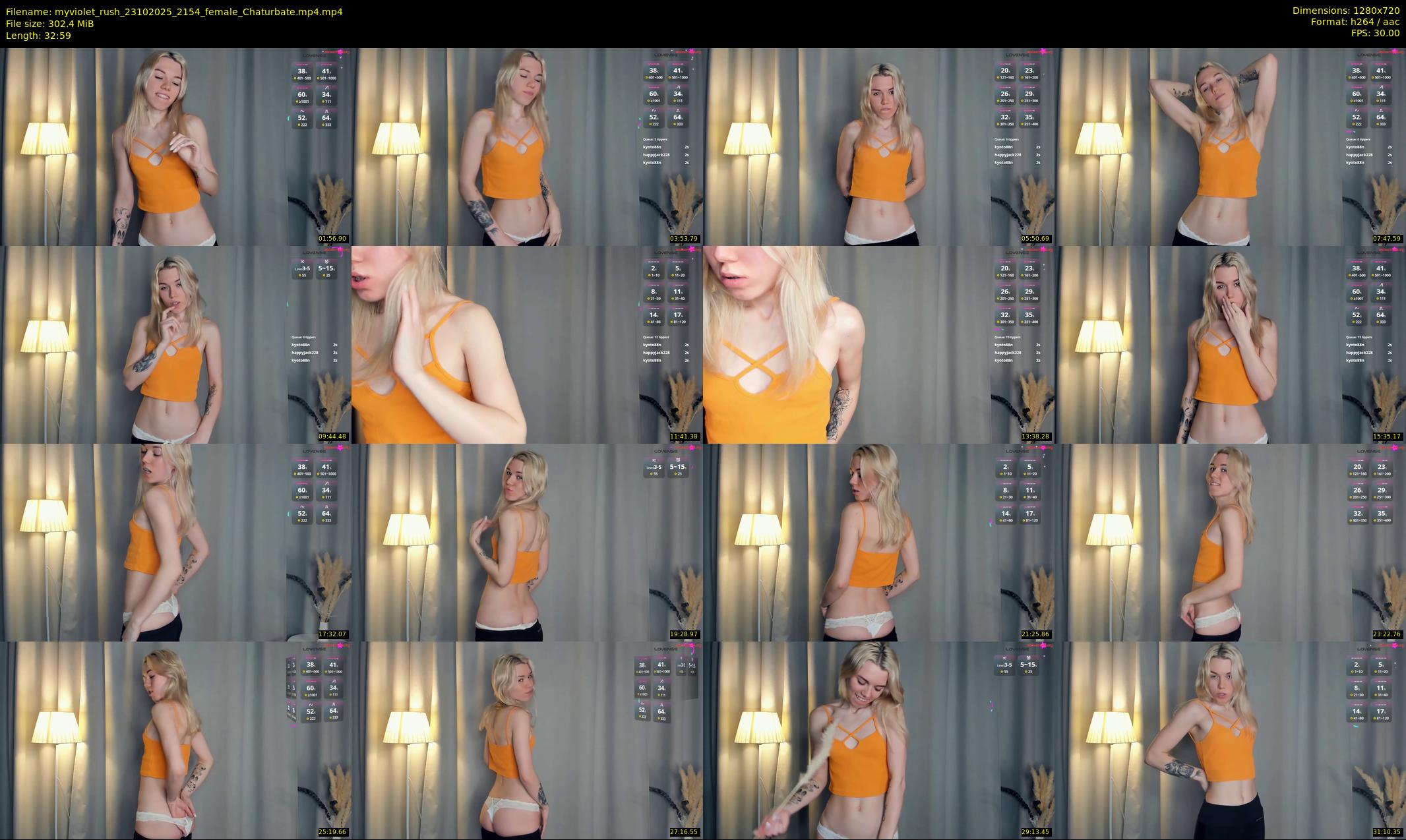 myviolet_rush — 33 minute Chaturbate female cam show recording, 720p, Oct 23, 2025