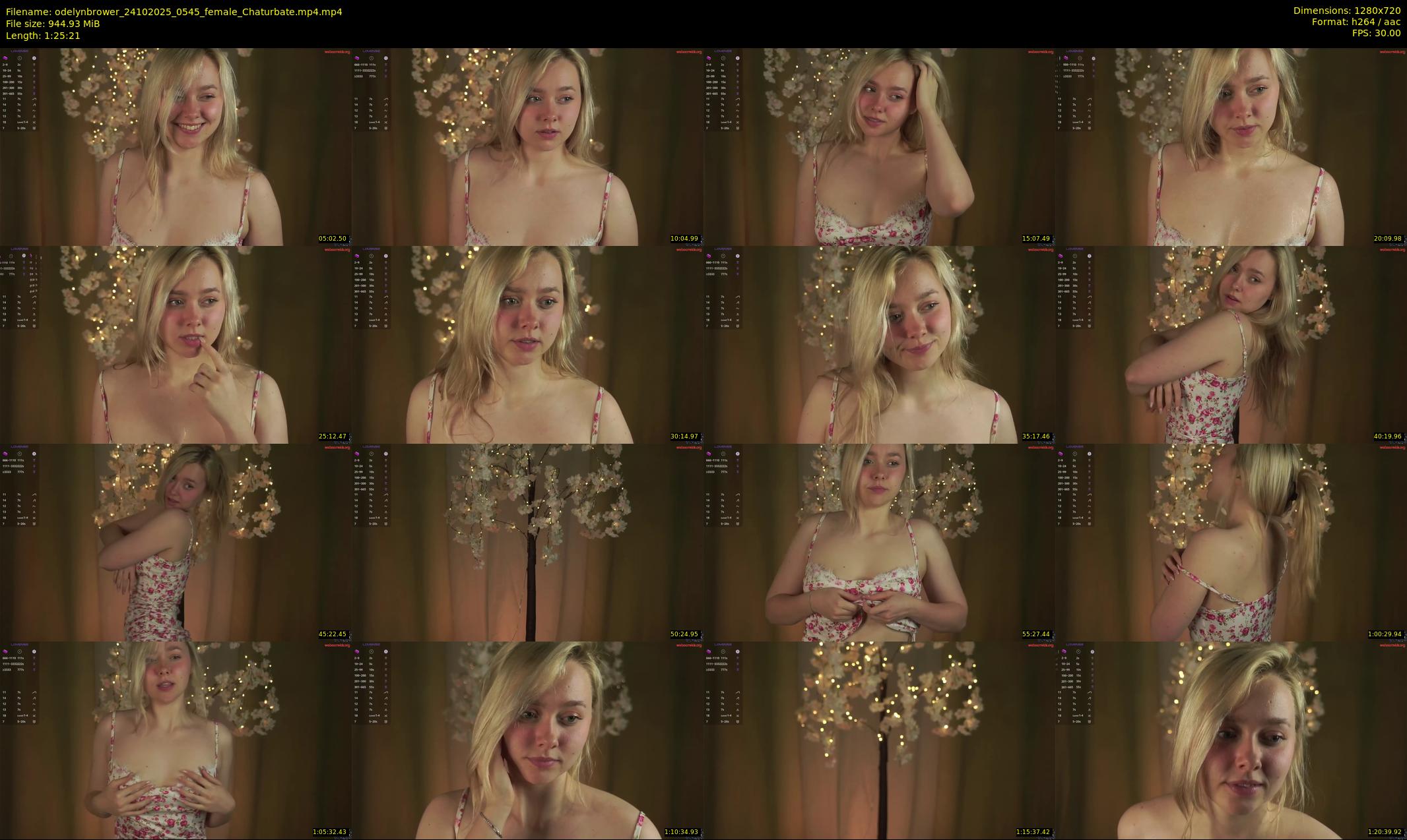 odelynbrower — 86 minute Chaturbate female cam show recording, 720p, Oct 24, 2025