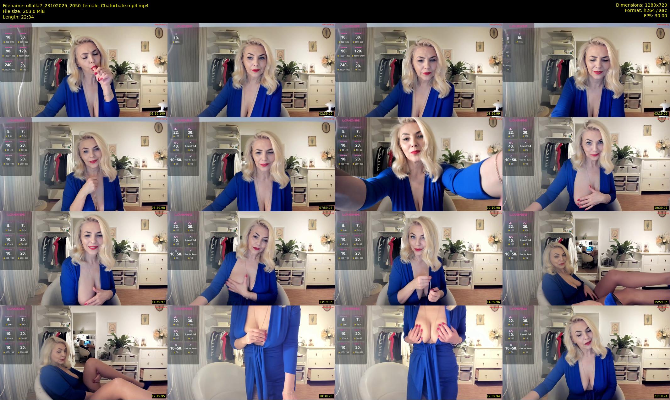 ollalla7 — 23 minute Chaturbate female cam show recording, 720p, Oct 23, 2025