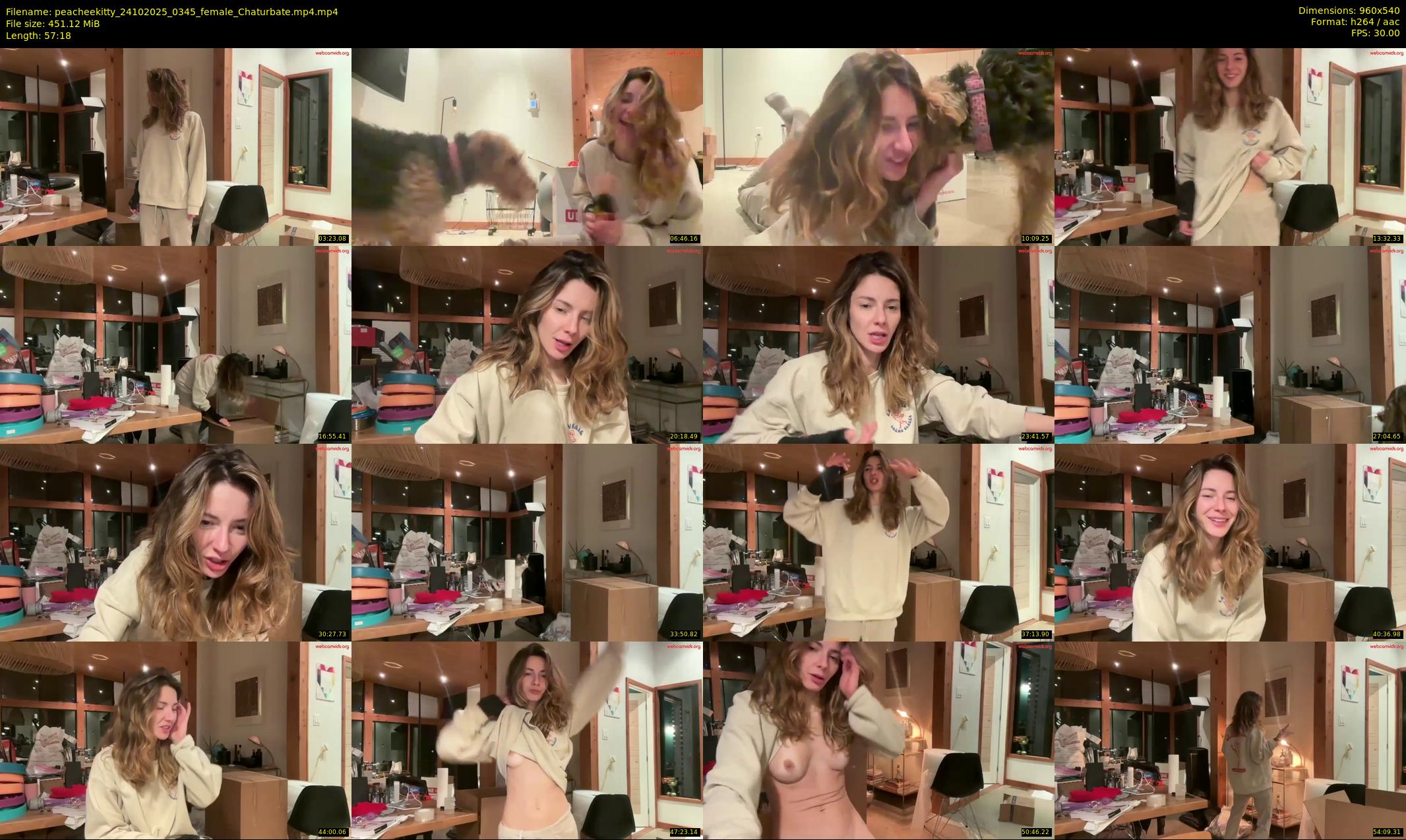 peacheekitty — 58 minute Chaturbate female cam show recording, 480p, Oct 24, 2025