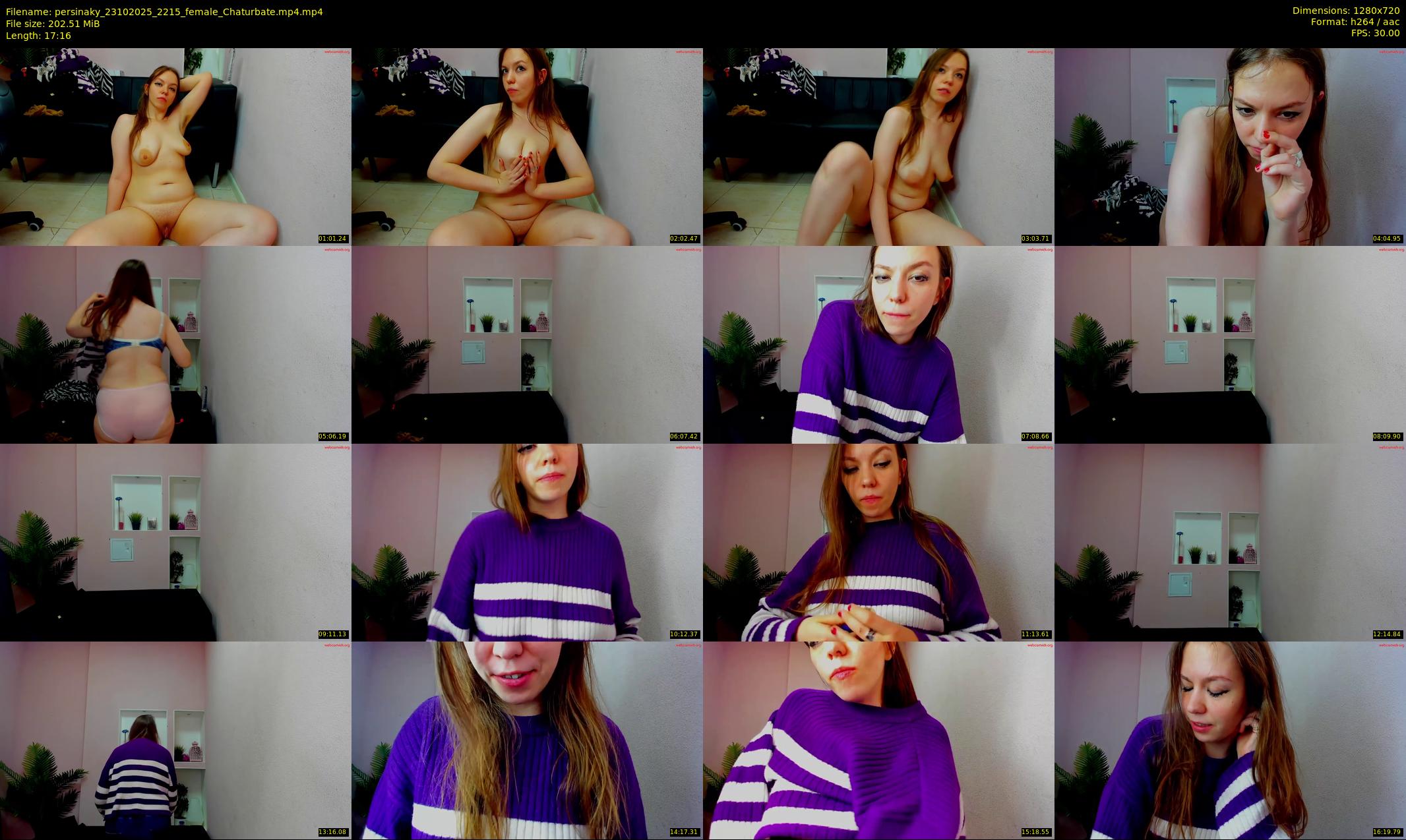 persinaky — 18 minute Chaturbate female cam show recording, 720p, Oct 23, 2025