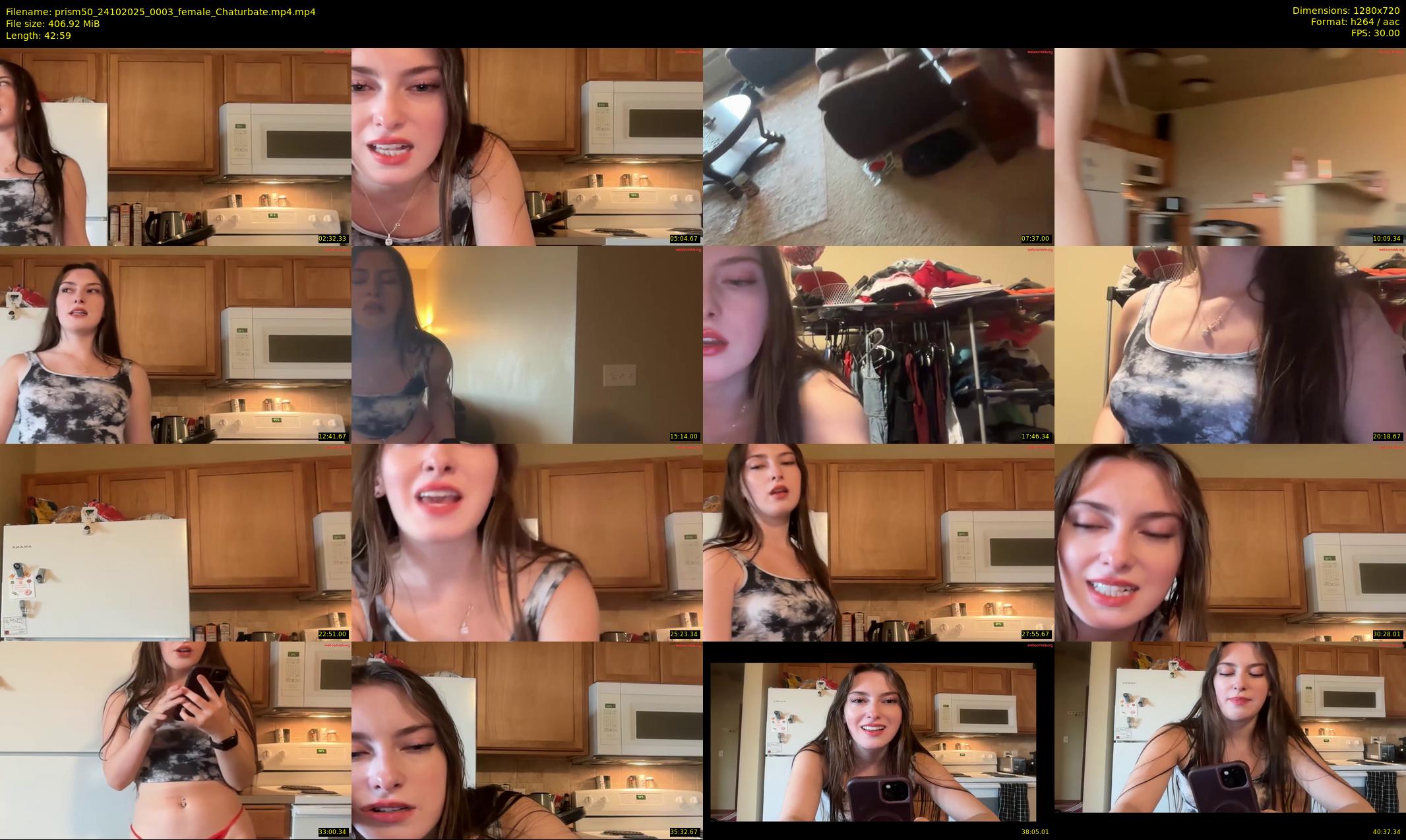 prism50 — 43 minute Chaturbate female cam show recording, 720p, Oct 24, 2025