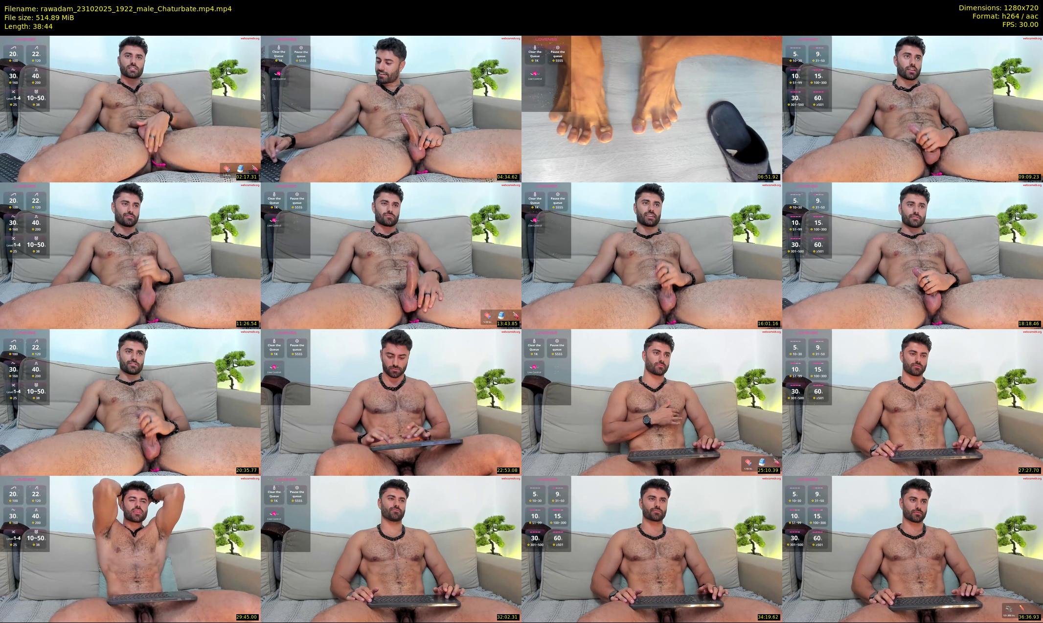 rawadam — 39 minute Chaturbate male cam show recording, 720p, Oct 23, 2025
