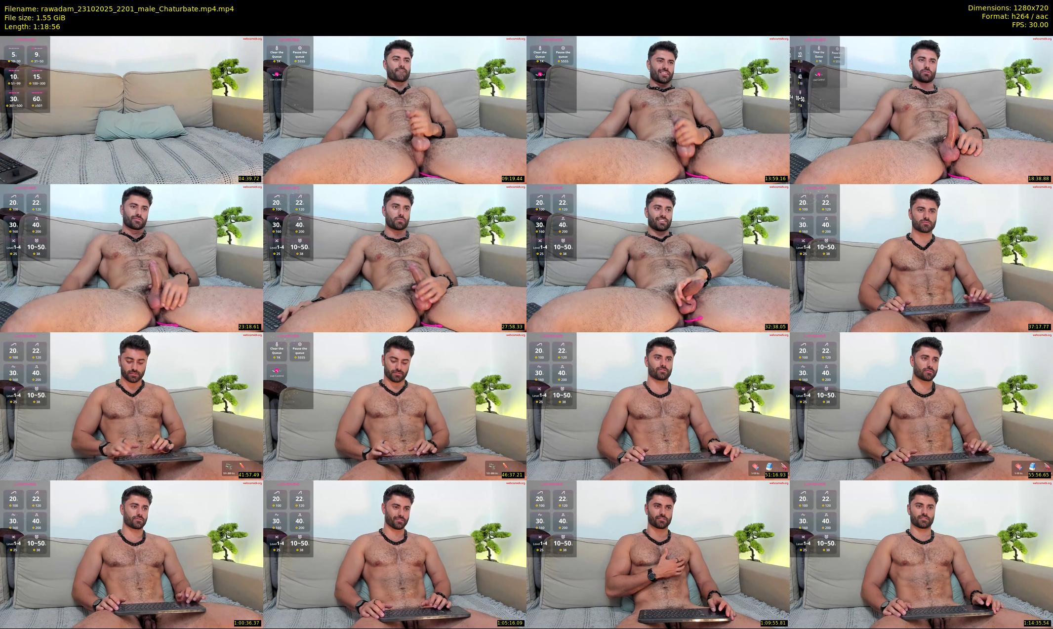rawadam — 79 minute Chaturbate male cam show recording, 720p, Oct 23, 2025