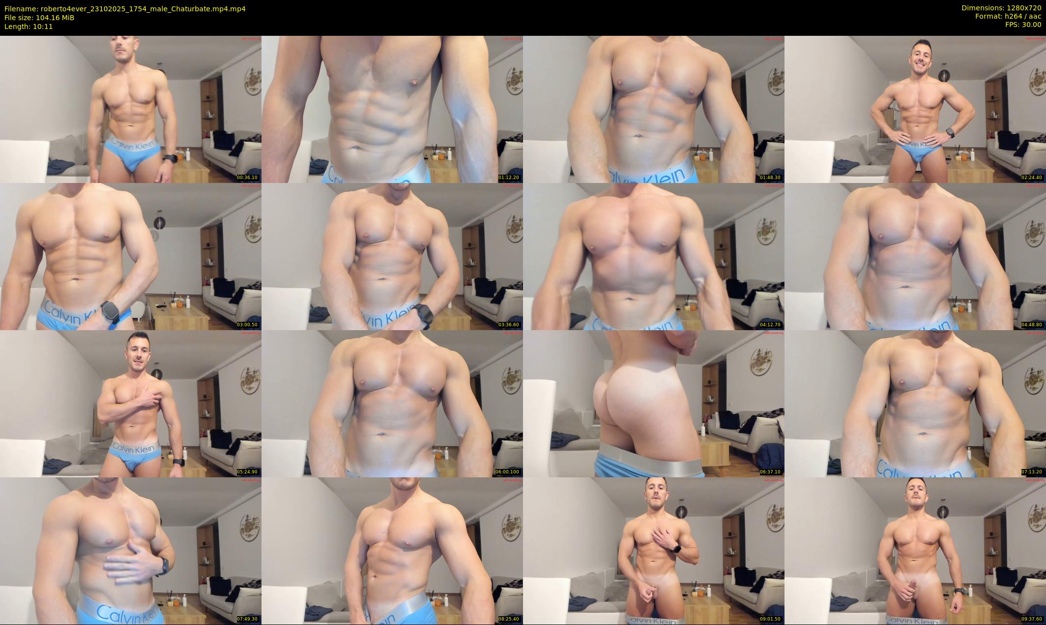 roberto4ever — 11 minute Chaturbate male cam show recording, 720p, Oct 23, 2025