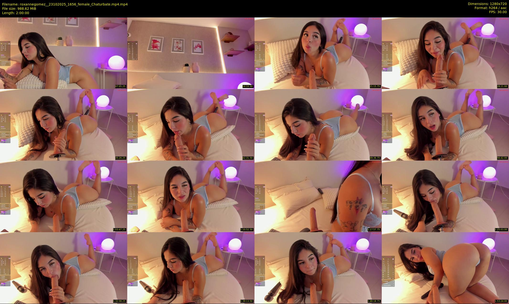 roxannegomez_ — 120 minute Chaturbate female cam show recording, 720p, Oct 23, 2025
